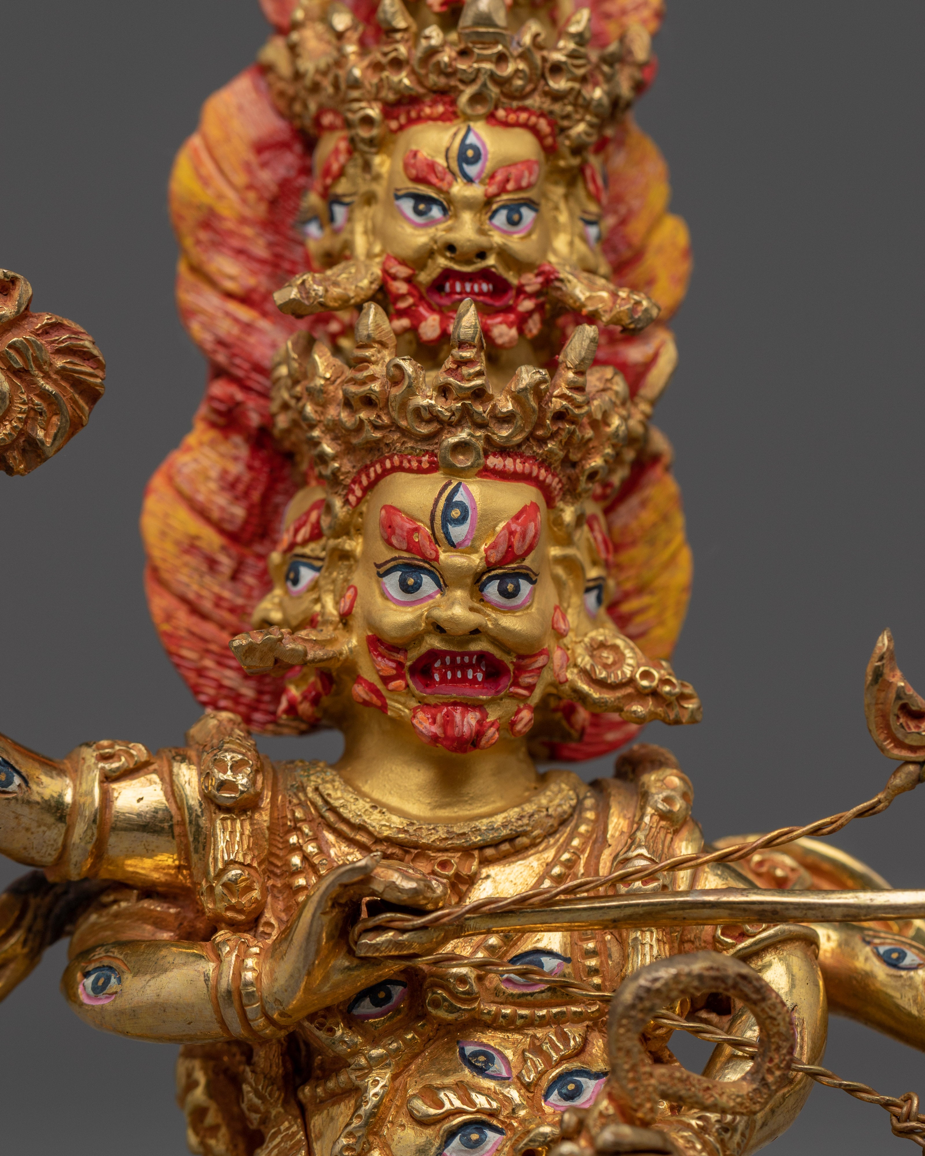 Wrathful Rahula Statue | Buddhist Wordly Protector