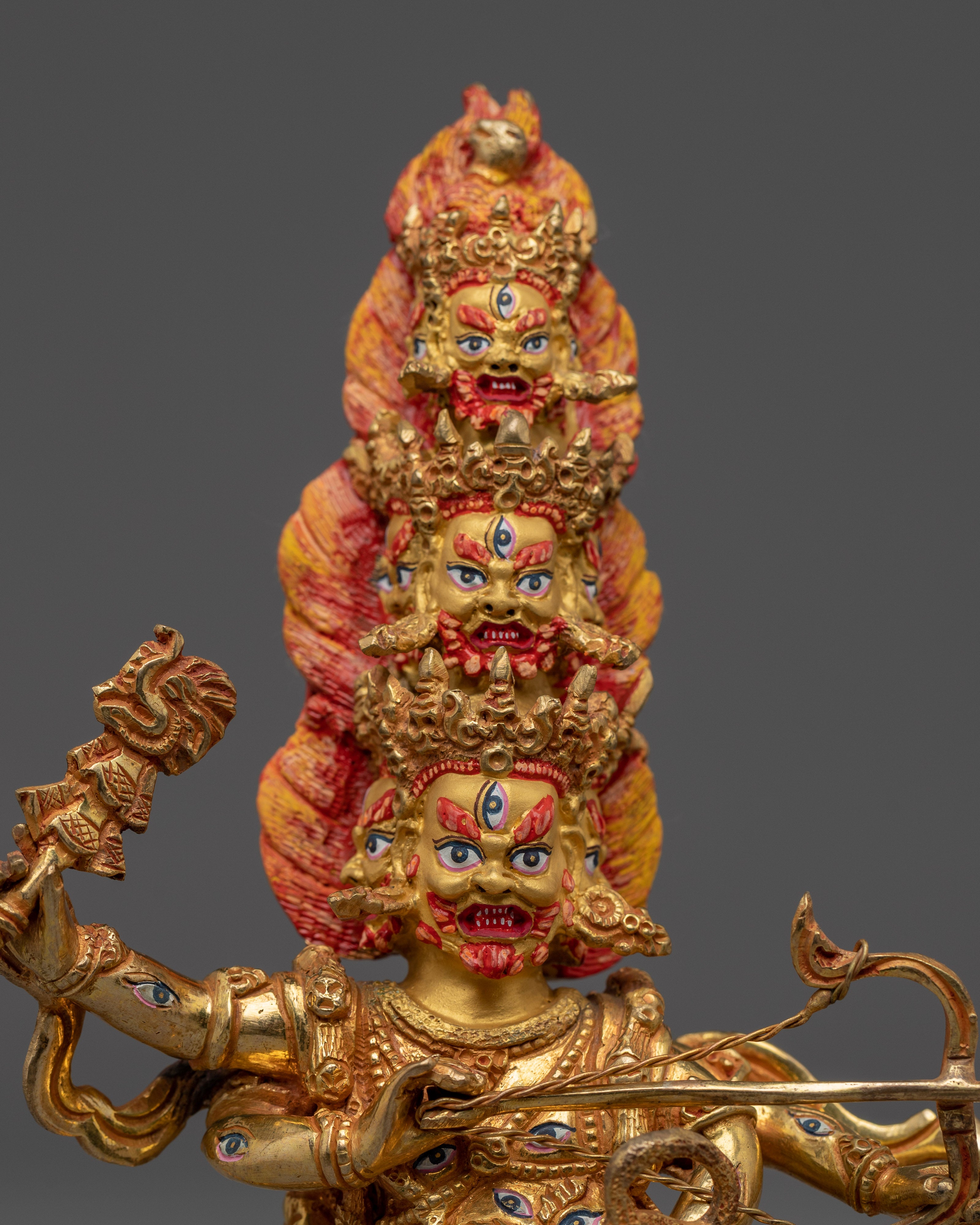 Wrathful Rahula Statue | Buddhist Wordly Protector