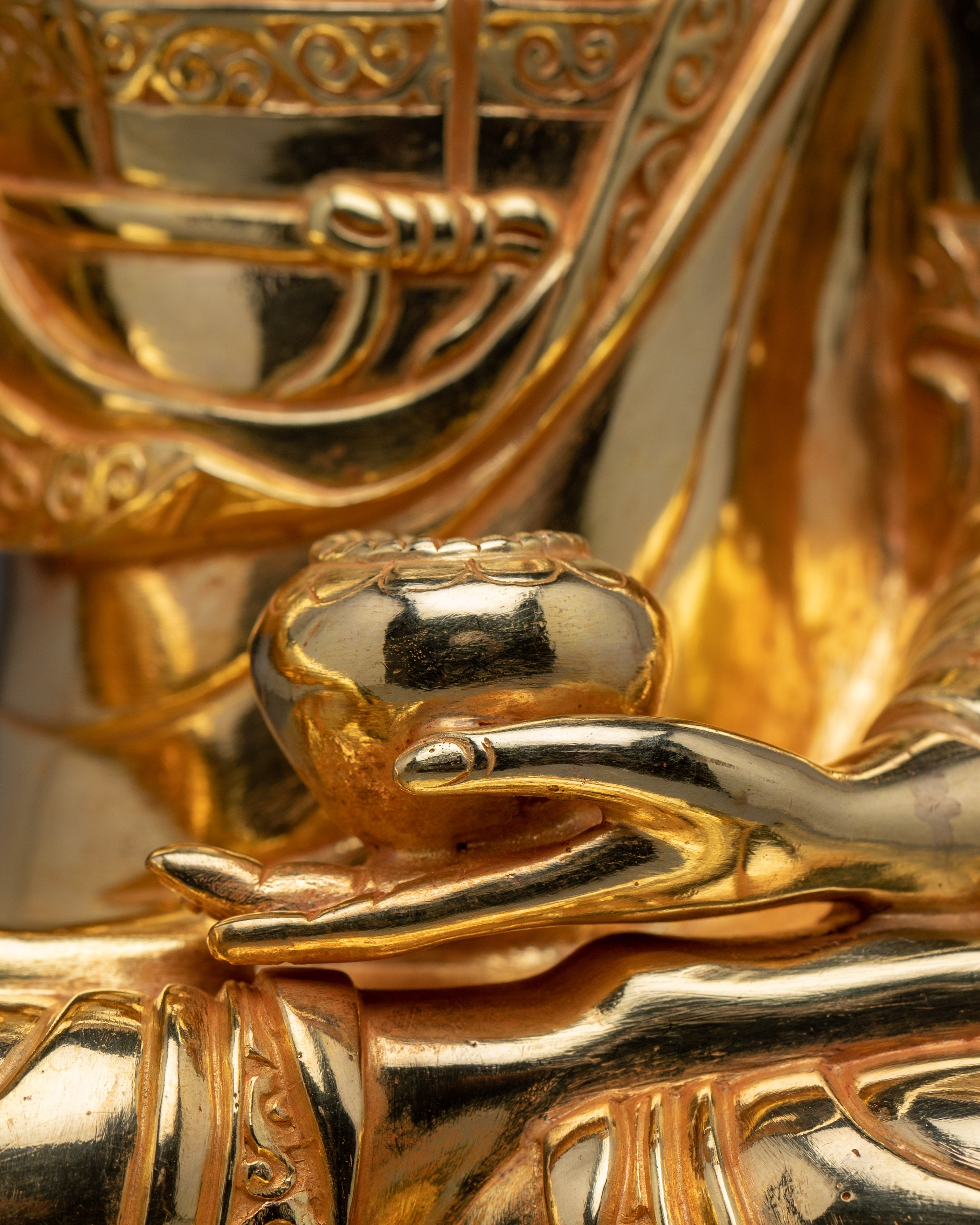 Shakyamuni Buddha, Sacred Dharma Symbol | Nepalese Buddhist Craft