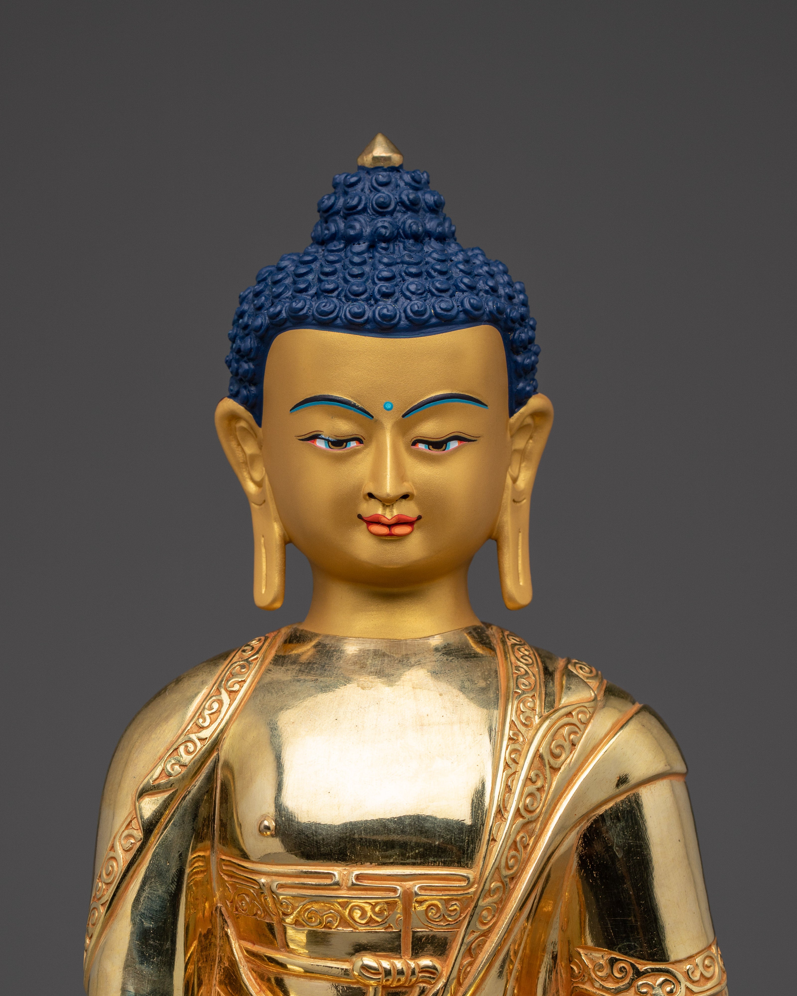 Shakyamuni Buddha, Sacred Dharma Symbol | Nepalese Buddhist Craft