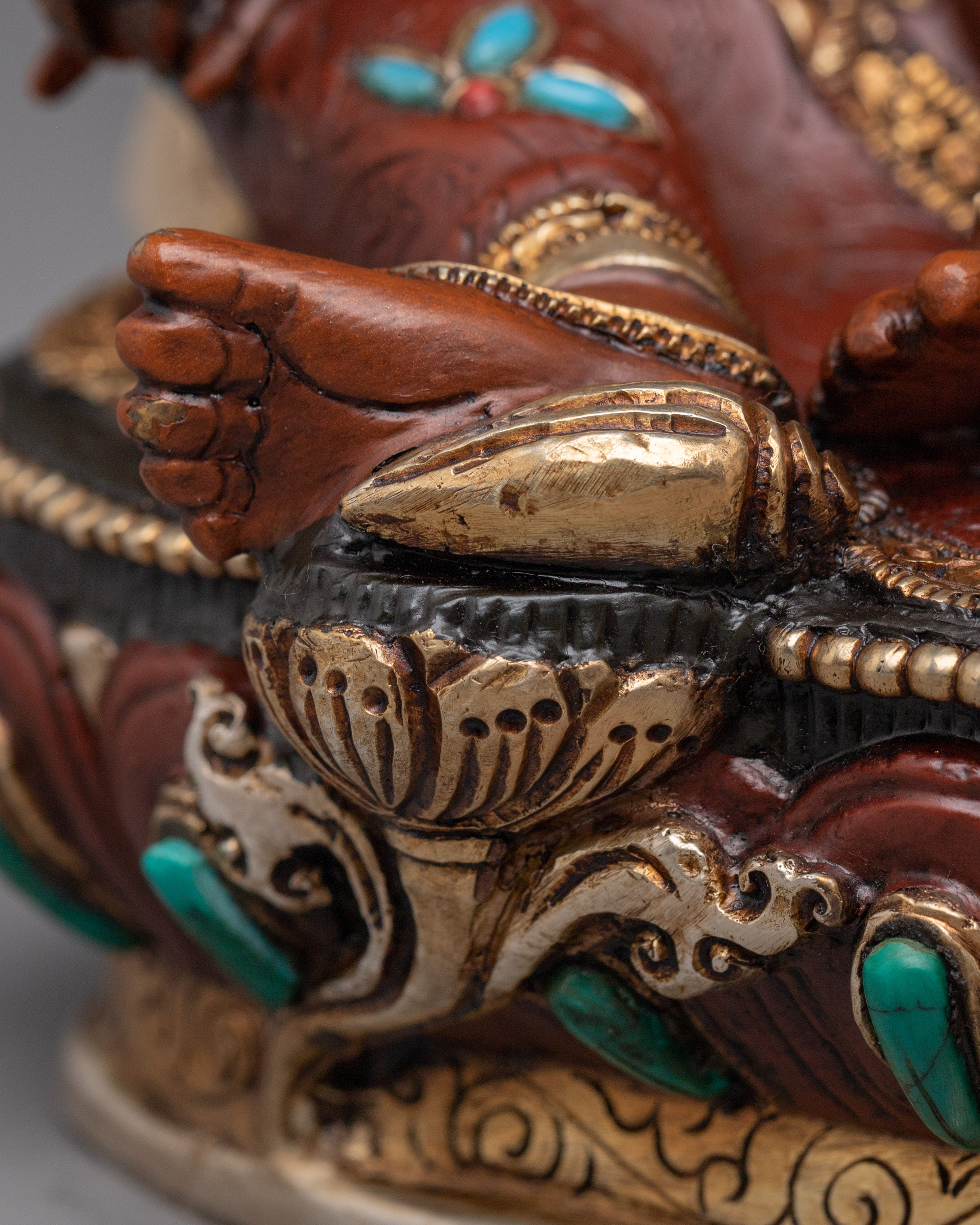 Prosperity Deity Dzambhala Figurine | Buddhist Guardian of Wealth