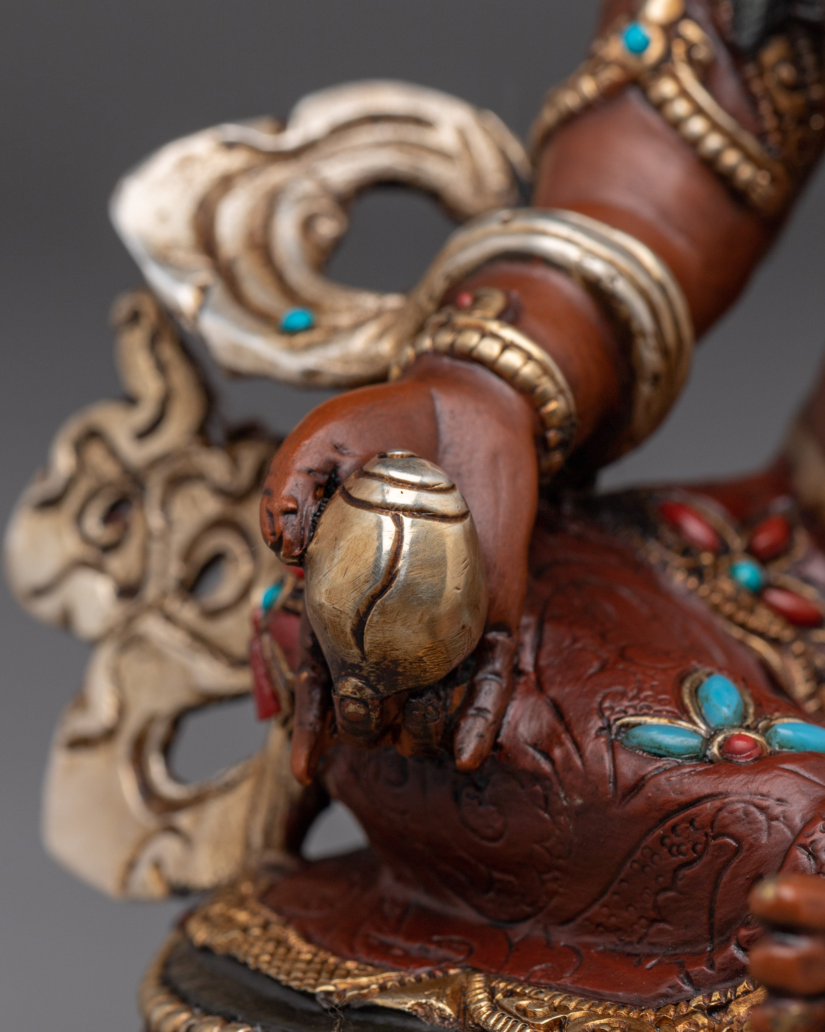 Prosperity Deity Dzambhala Figurine | Buddhist Guardian of Wealth