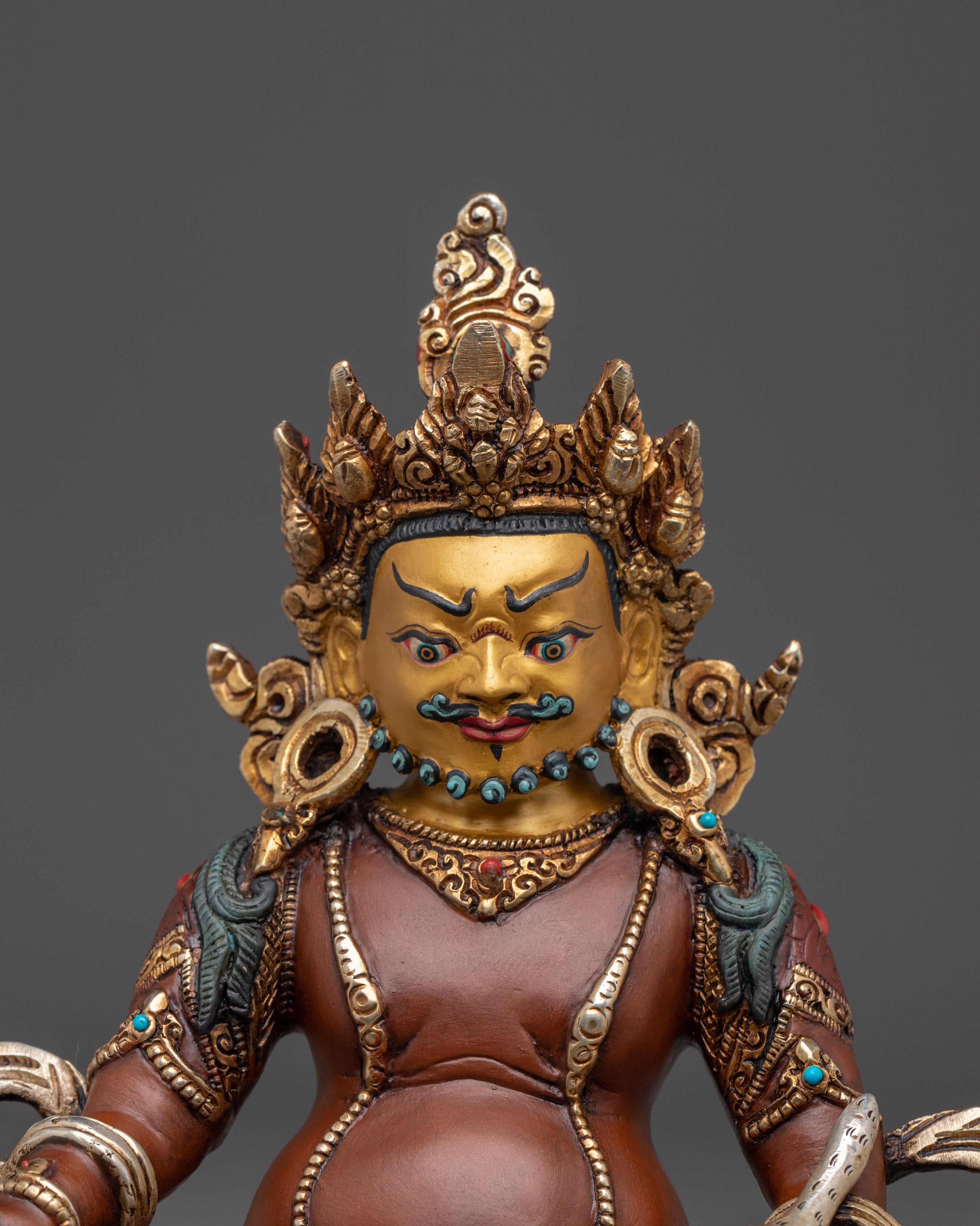 Prosperity Deity Dzambhala Figurine | Buddhist Guardian of Wealth