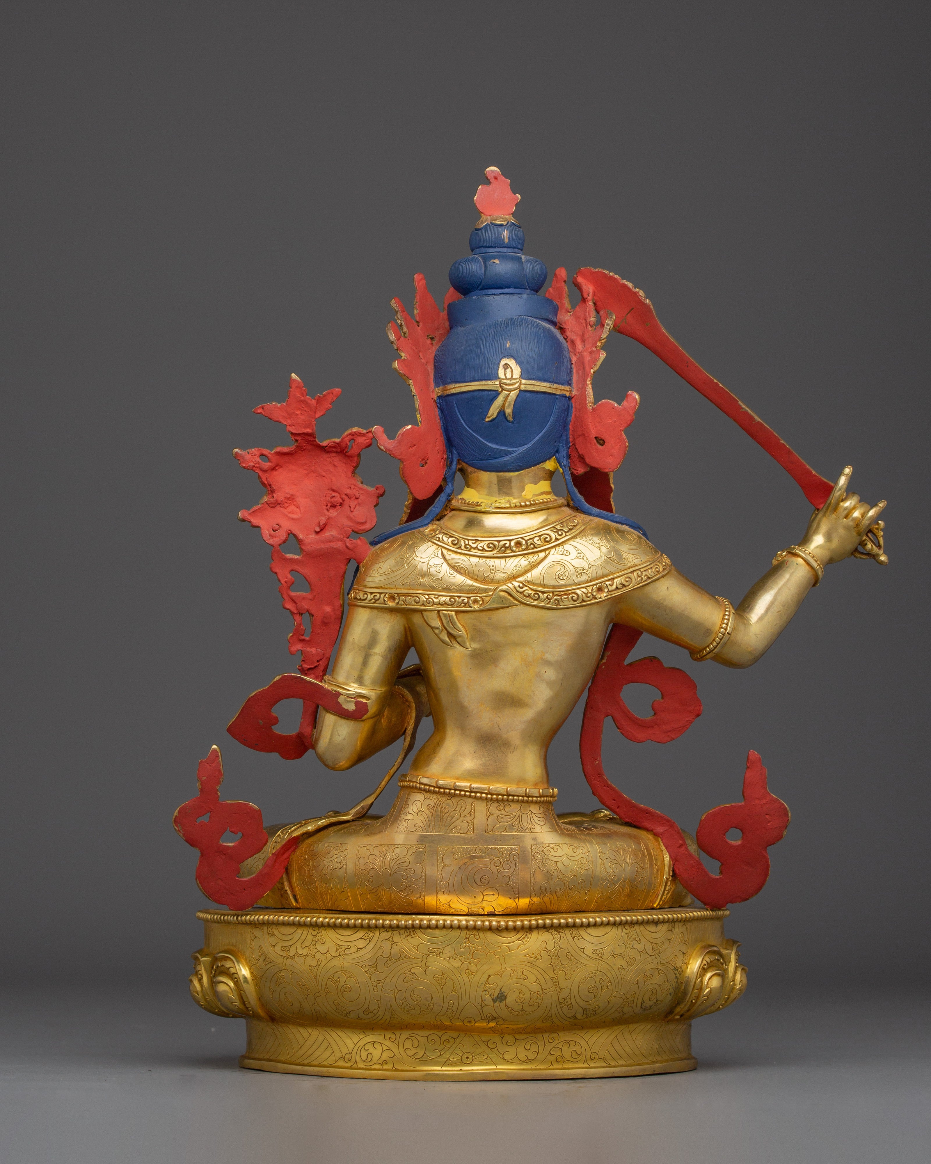 Vajrayana Deity Manjushri Handmade Statue | Enlightened wisdom