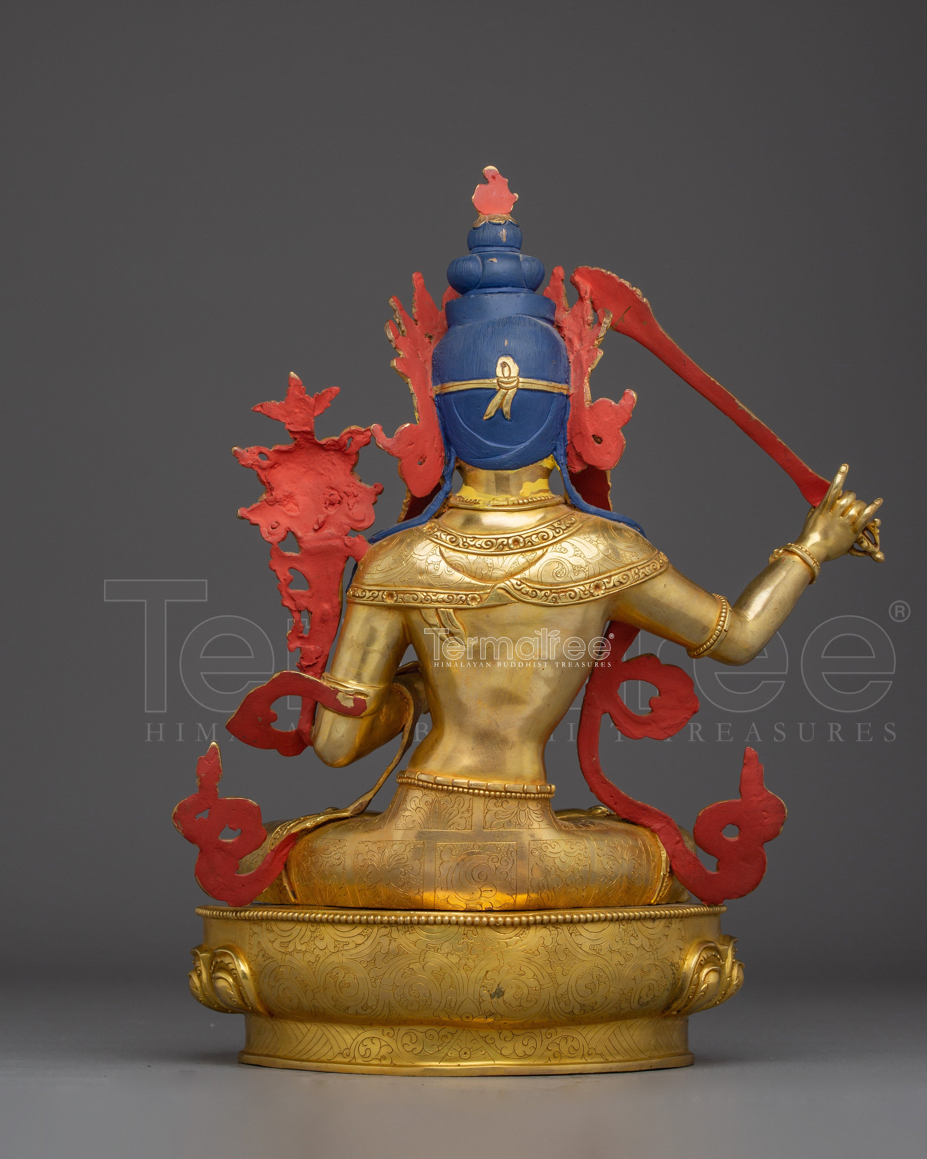 Vajrayana Deity Manjushri Handmade Statue | Enlightened wisdom