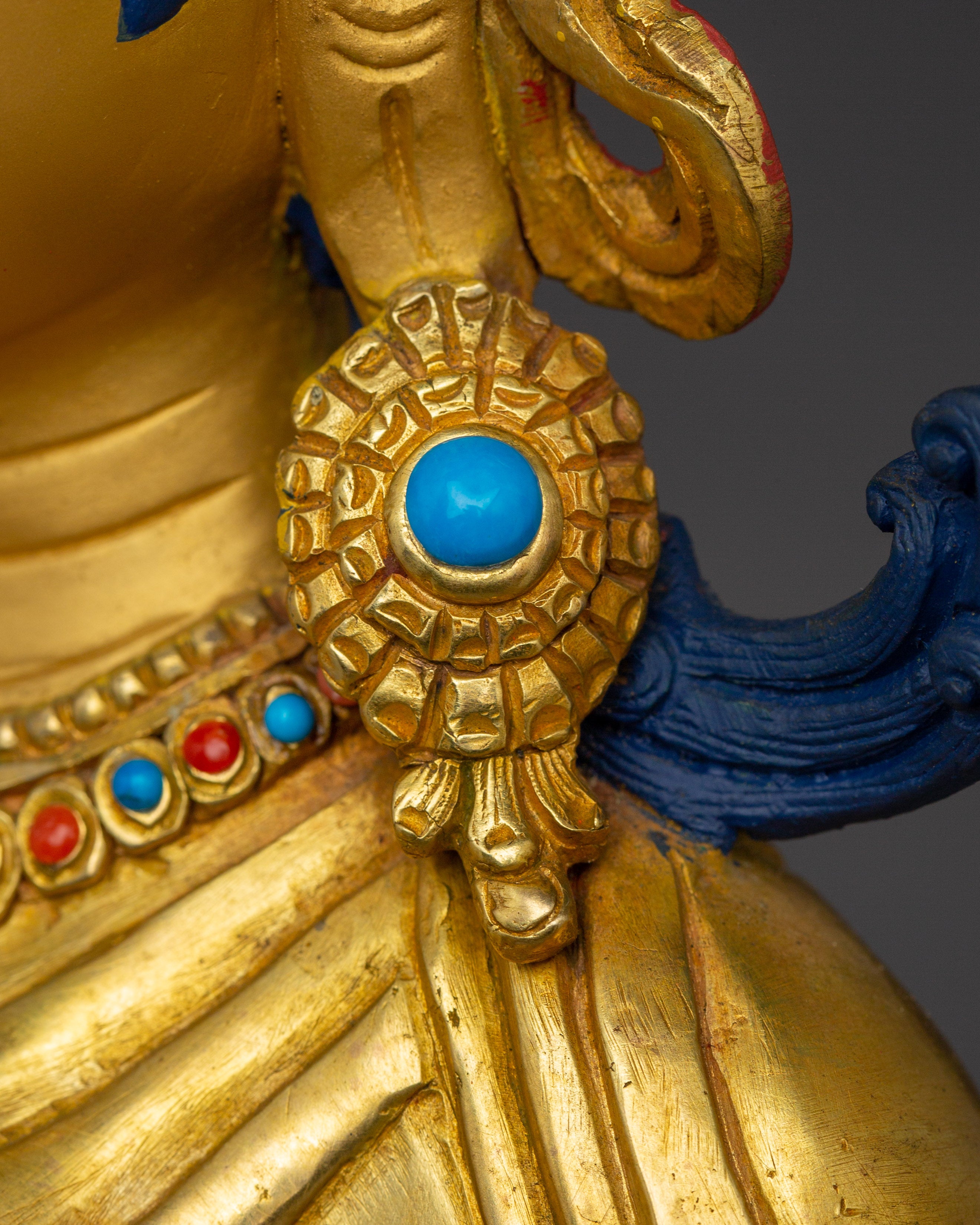 Golden Copper Green Tara Art | Embodies Compassion and Protection