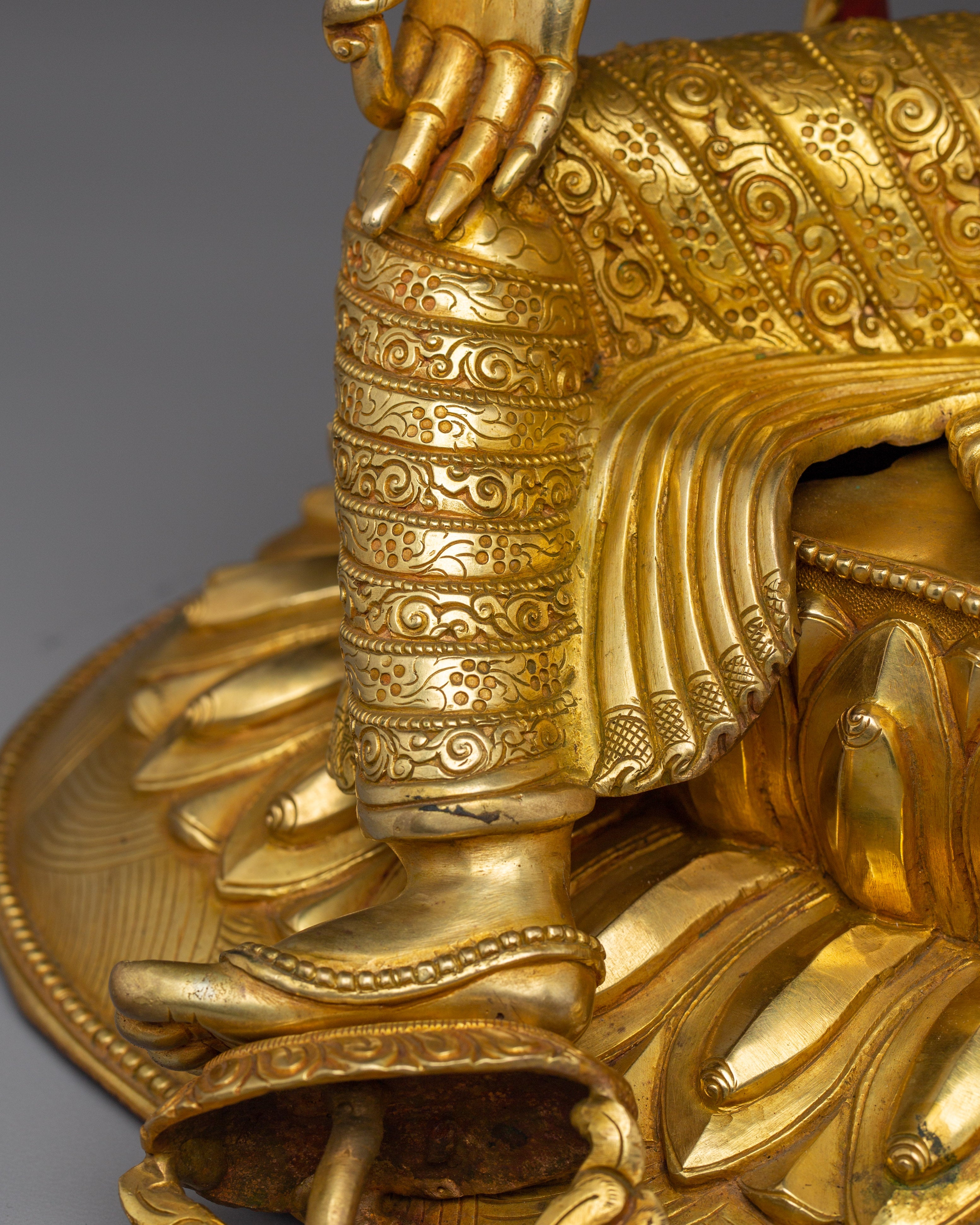 Golden Copper Green Tara Art | Embodies Compassion and Protection