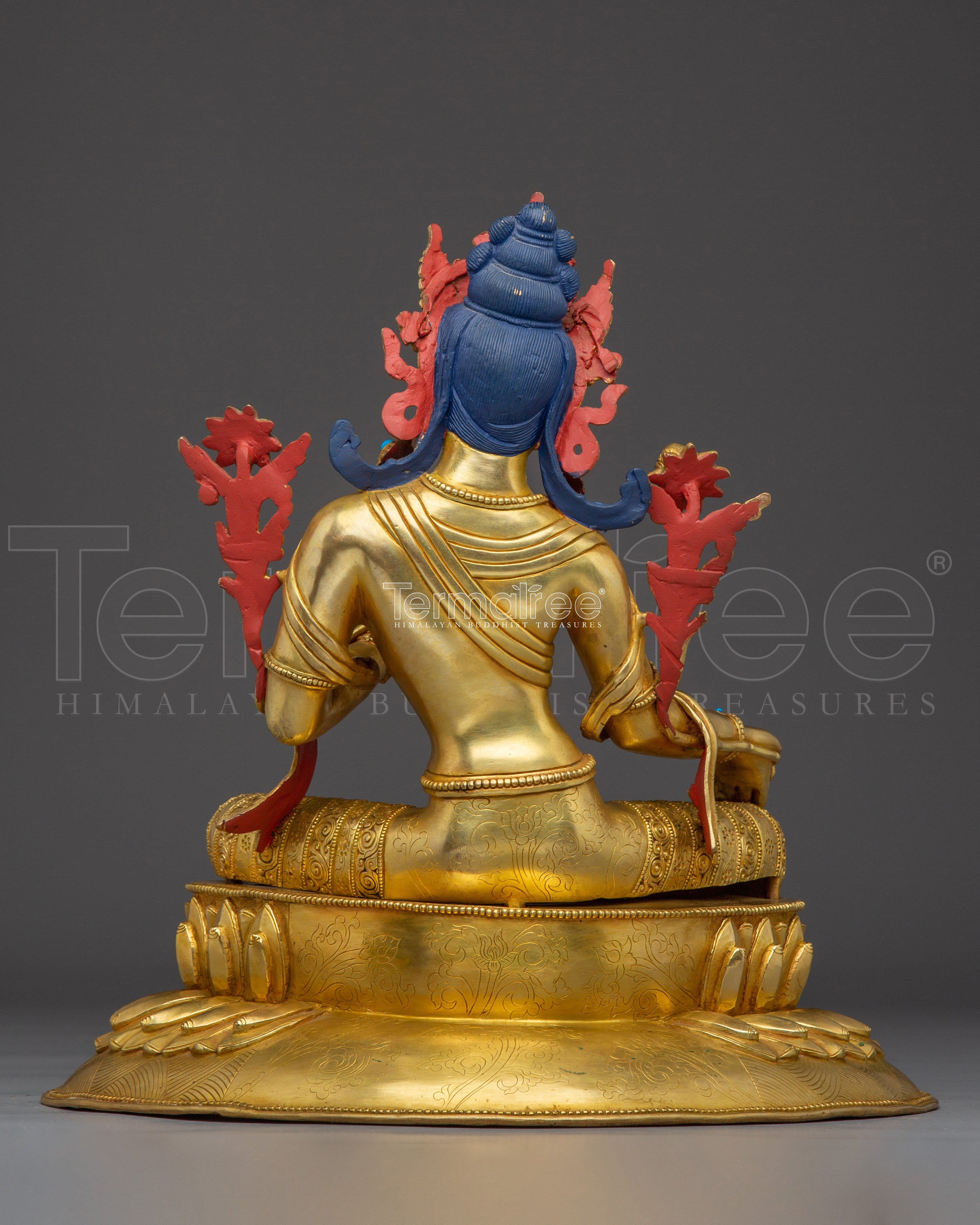 Golden Copper Green Tara Art | Embodies Compassion and Protection