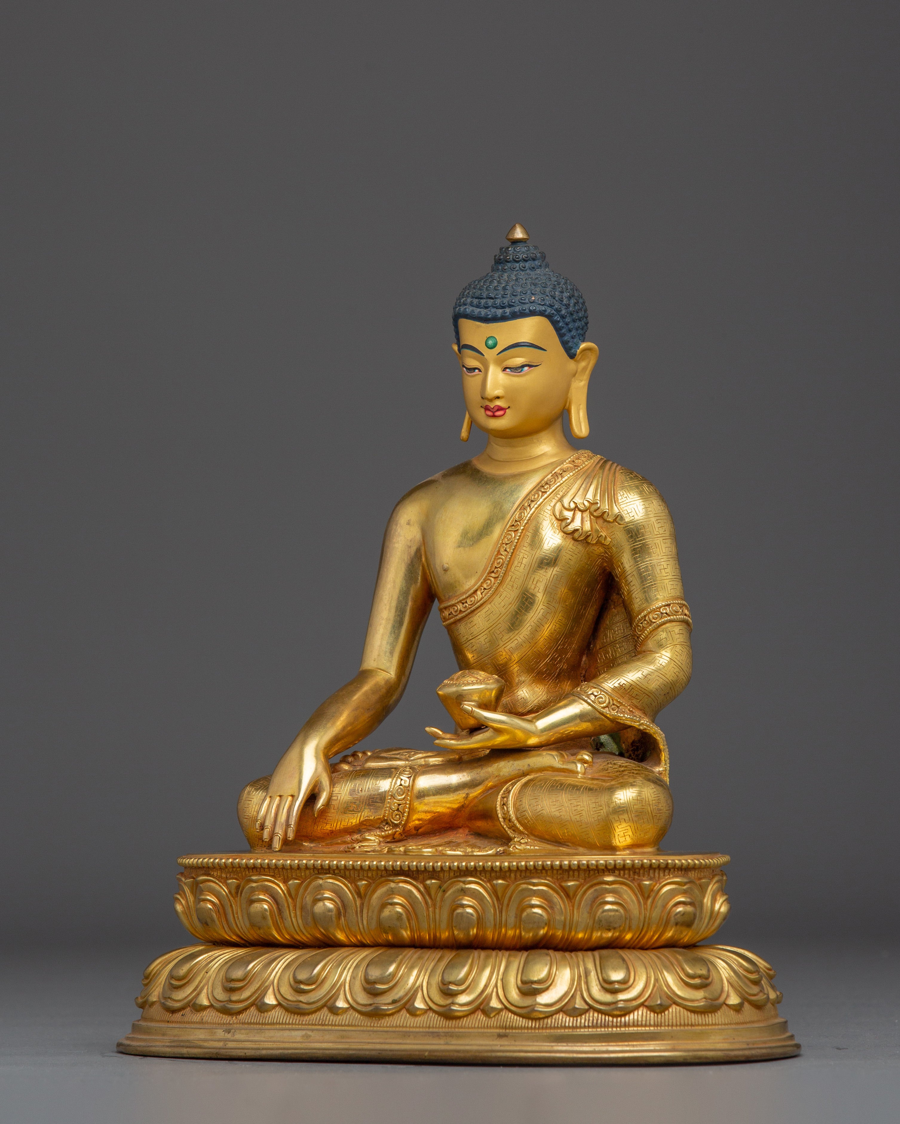 Dharma Icon Shakyamuni Buddha Statue | Historical Gautama Buddha Artwork