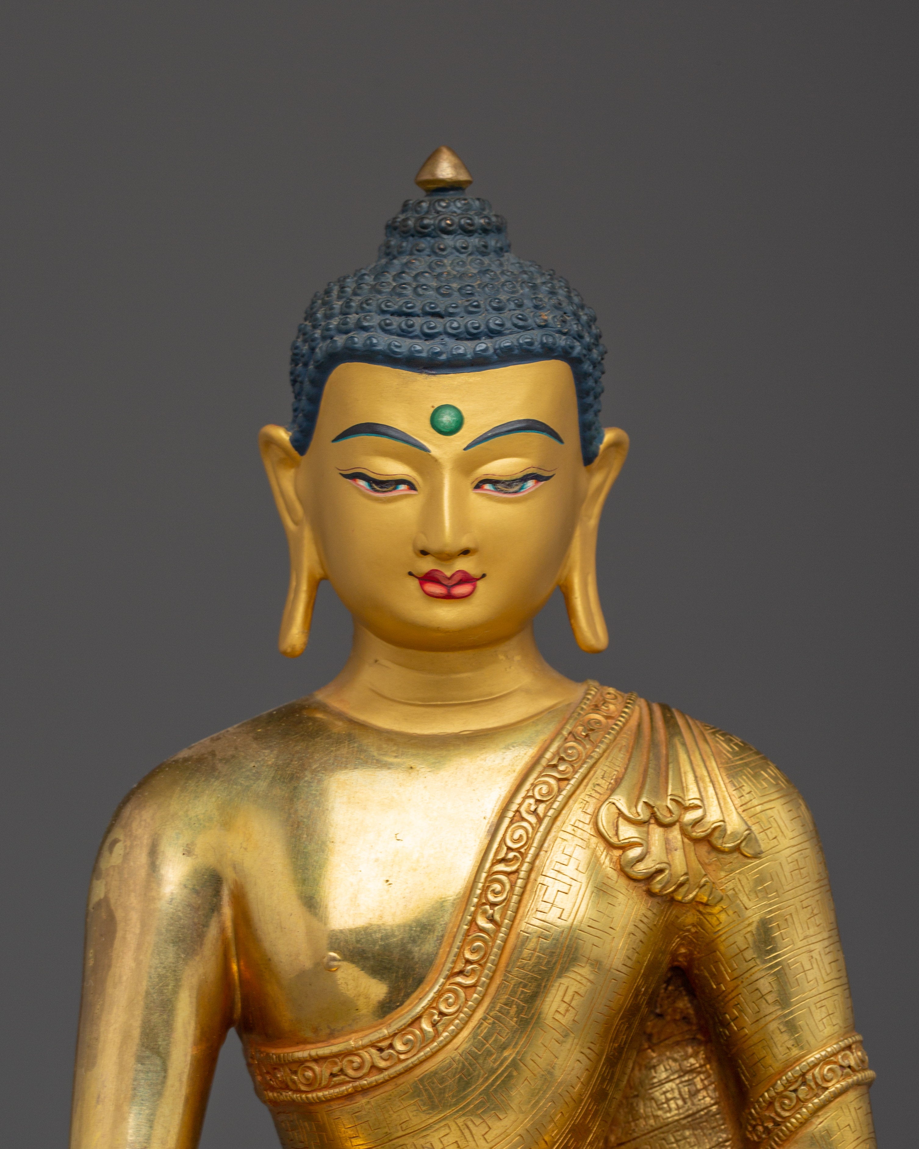 Dharma Icon Shakyamuni Buddha Statue | Historical Gautama Buddha Artwork