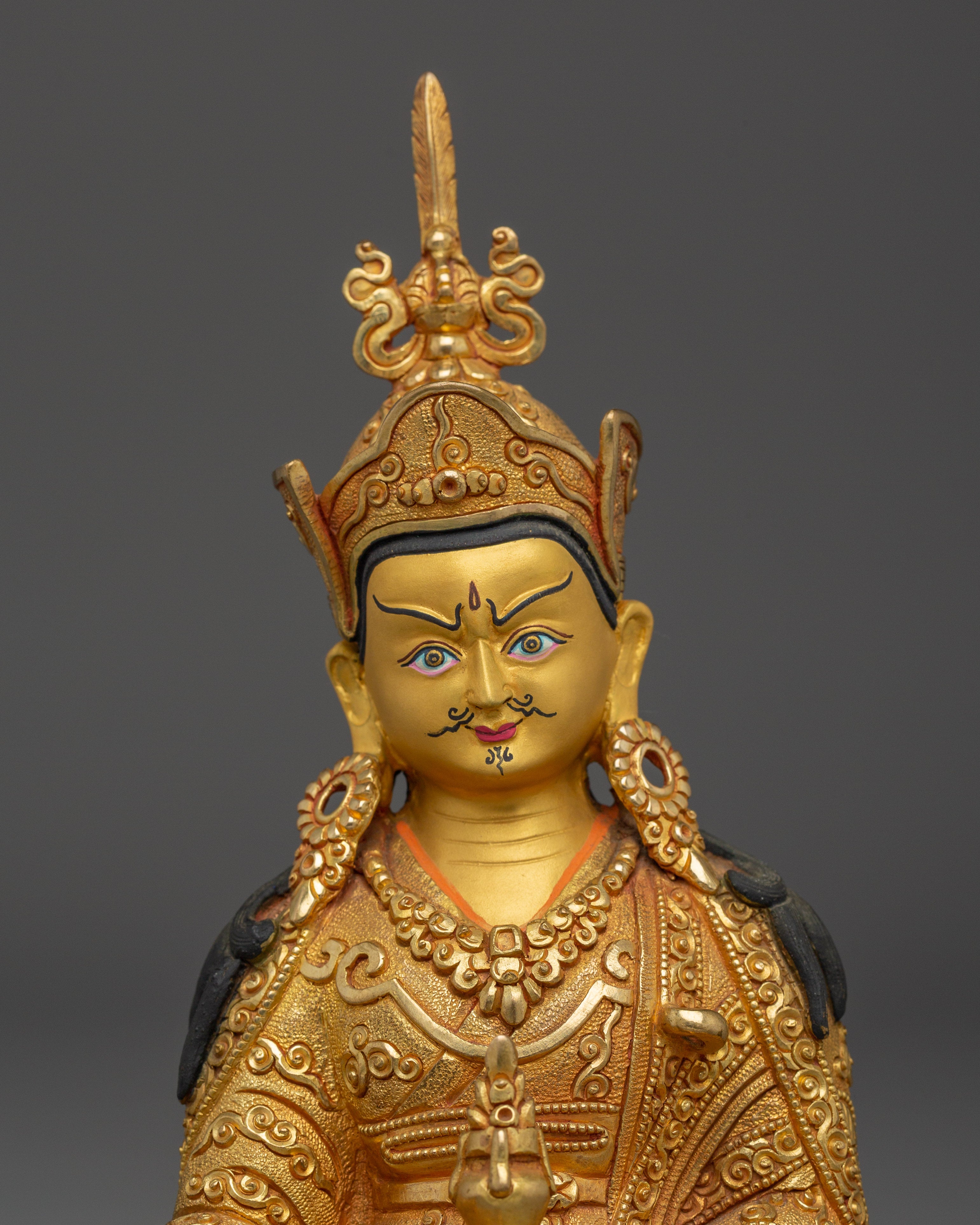 Tantric Buddhism Icon Guru Rinpoche | Handmade Nepal Art