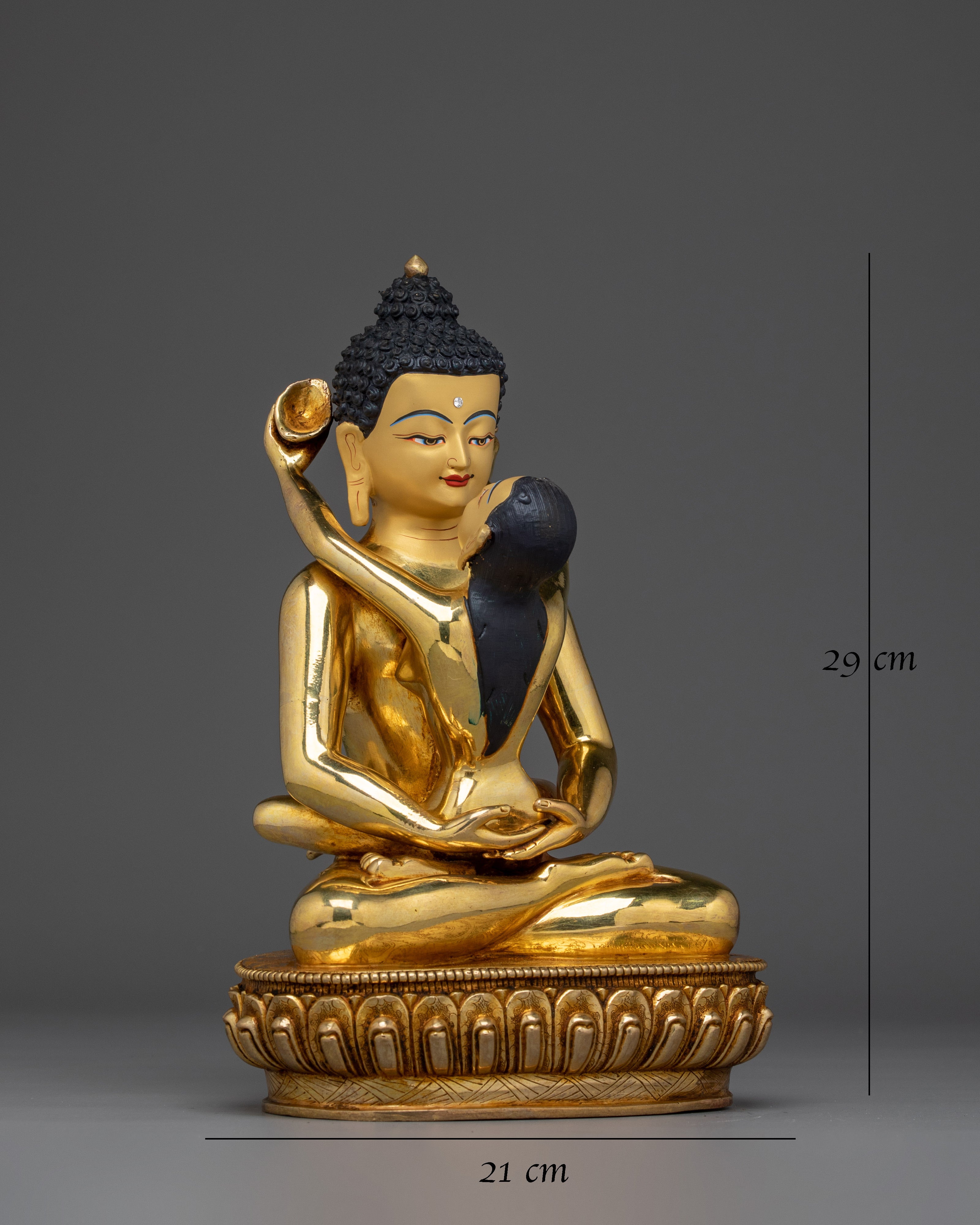 Samantabhadra With Consort Golden Statue