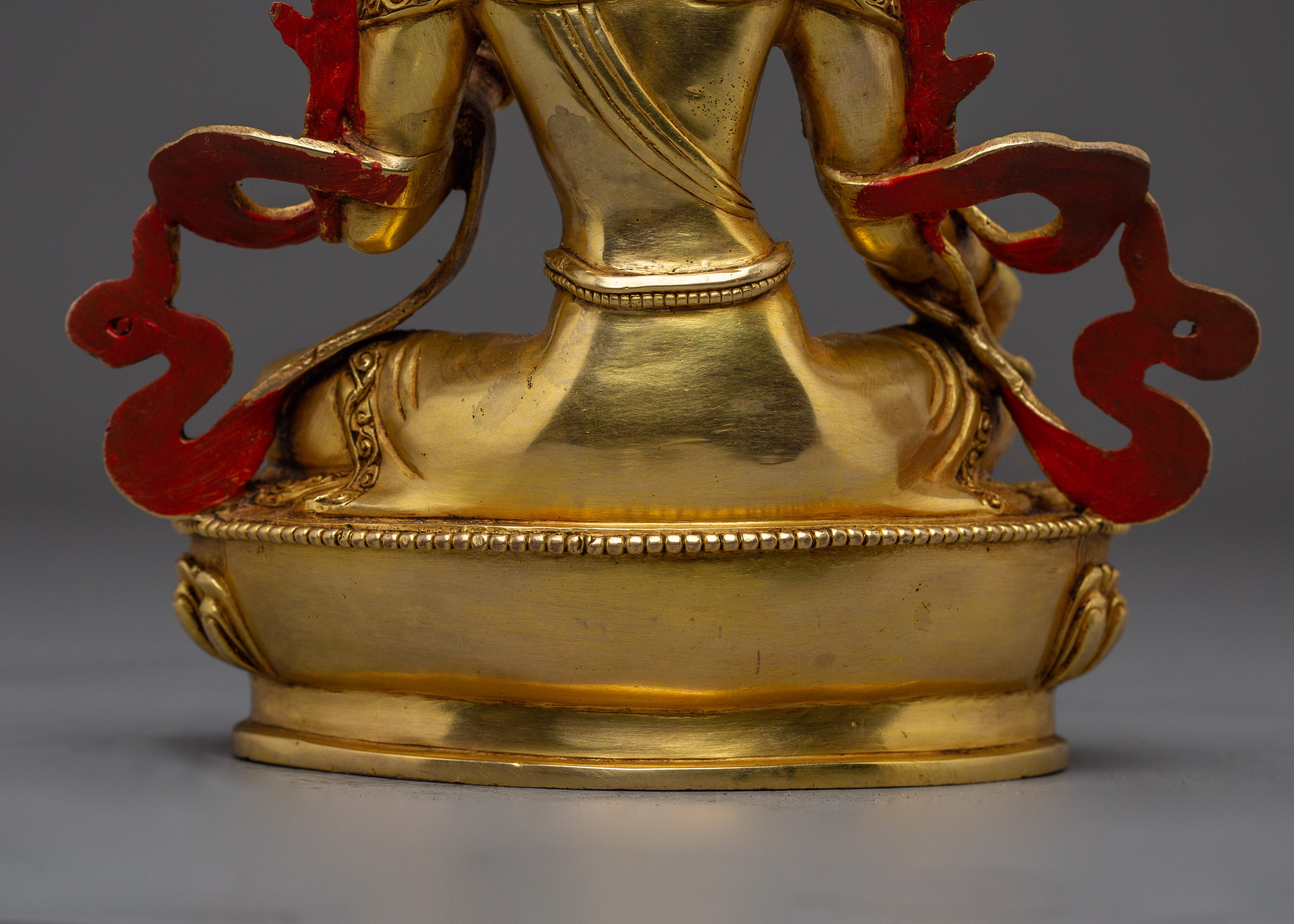 Golden Handmade Green Tara Statue | Shyama Tara - Mother of Liberation