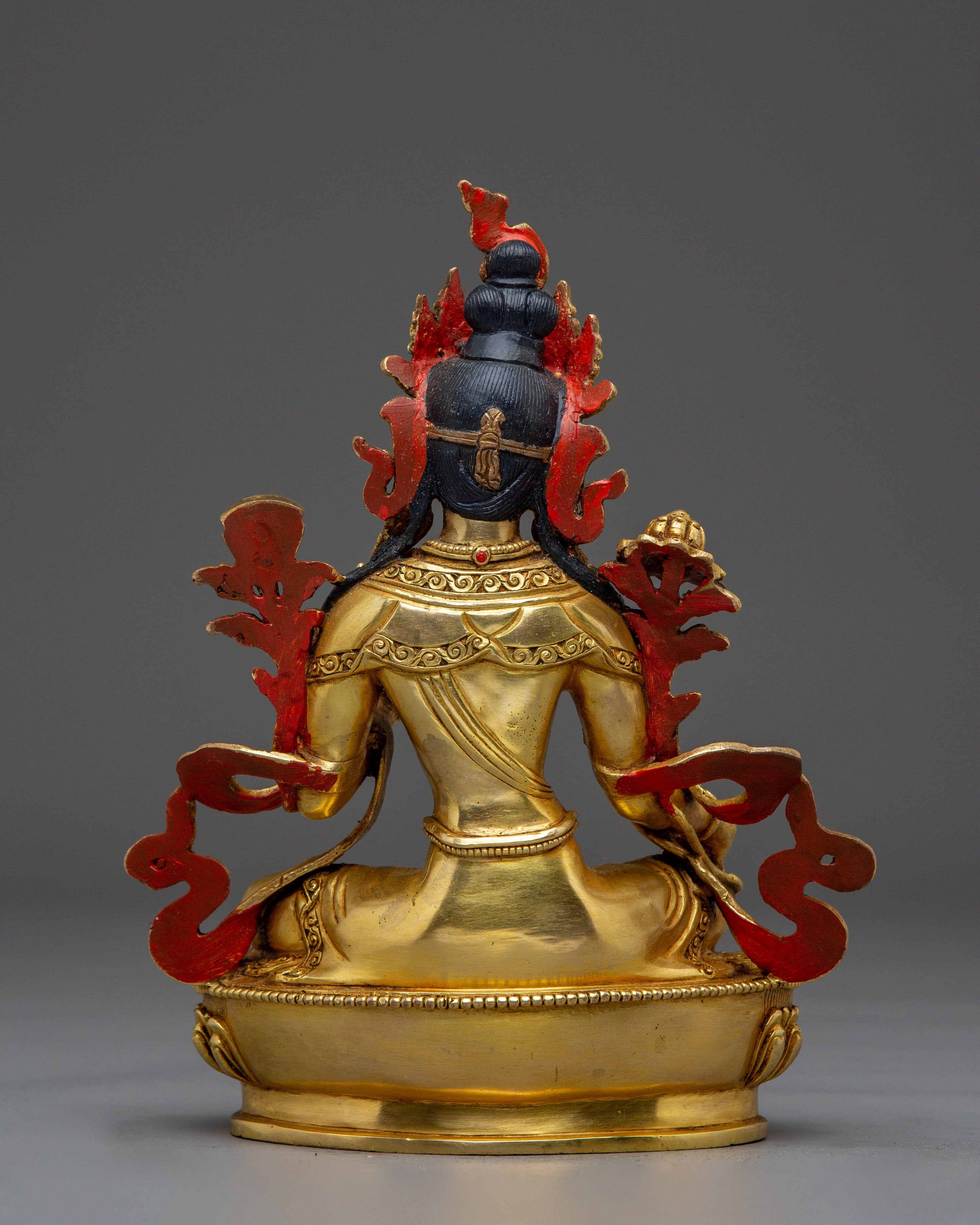 Golden Handmade Green Tara Statue | Shyama Tara - Mother of Liberation