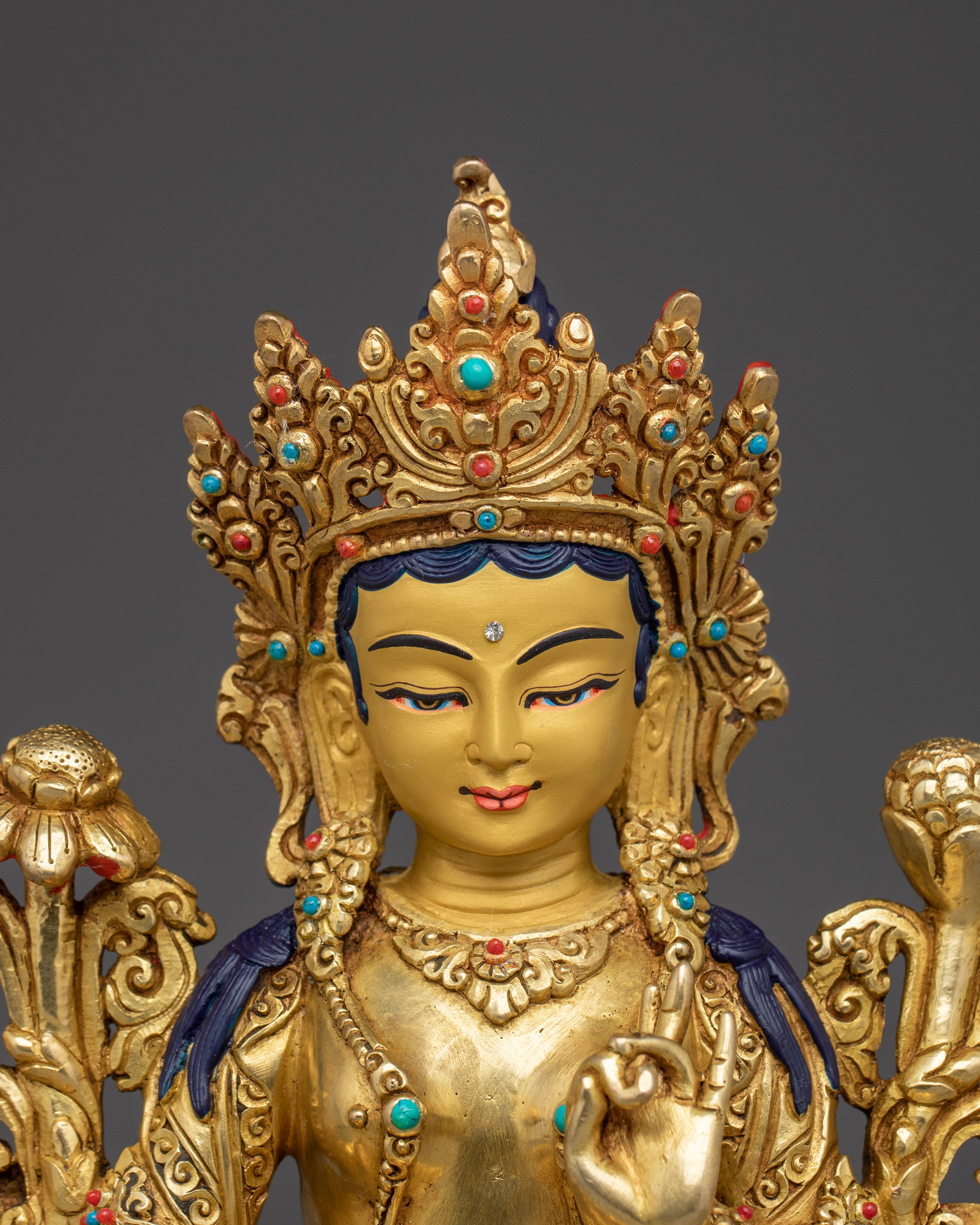 Compassionate Green Tara Copper Statue | Mother of All Buddhas