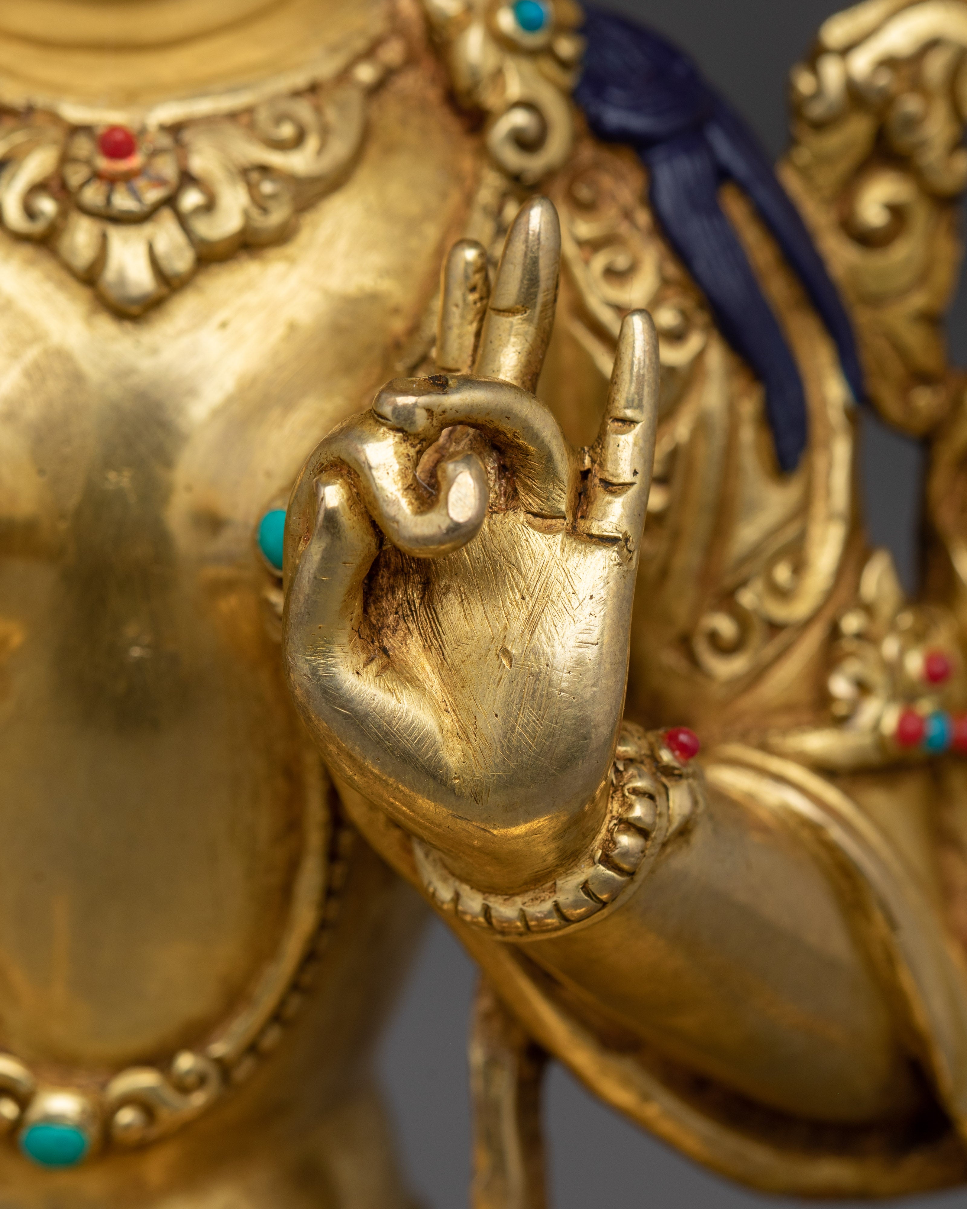 Compassionate Green Tara Copper Statue | Mother of All Buddhas