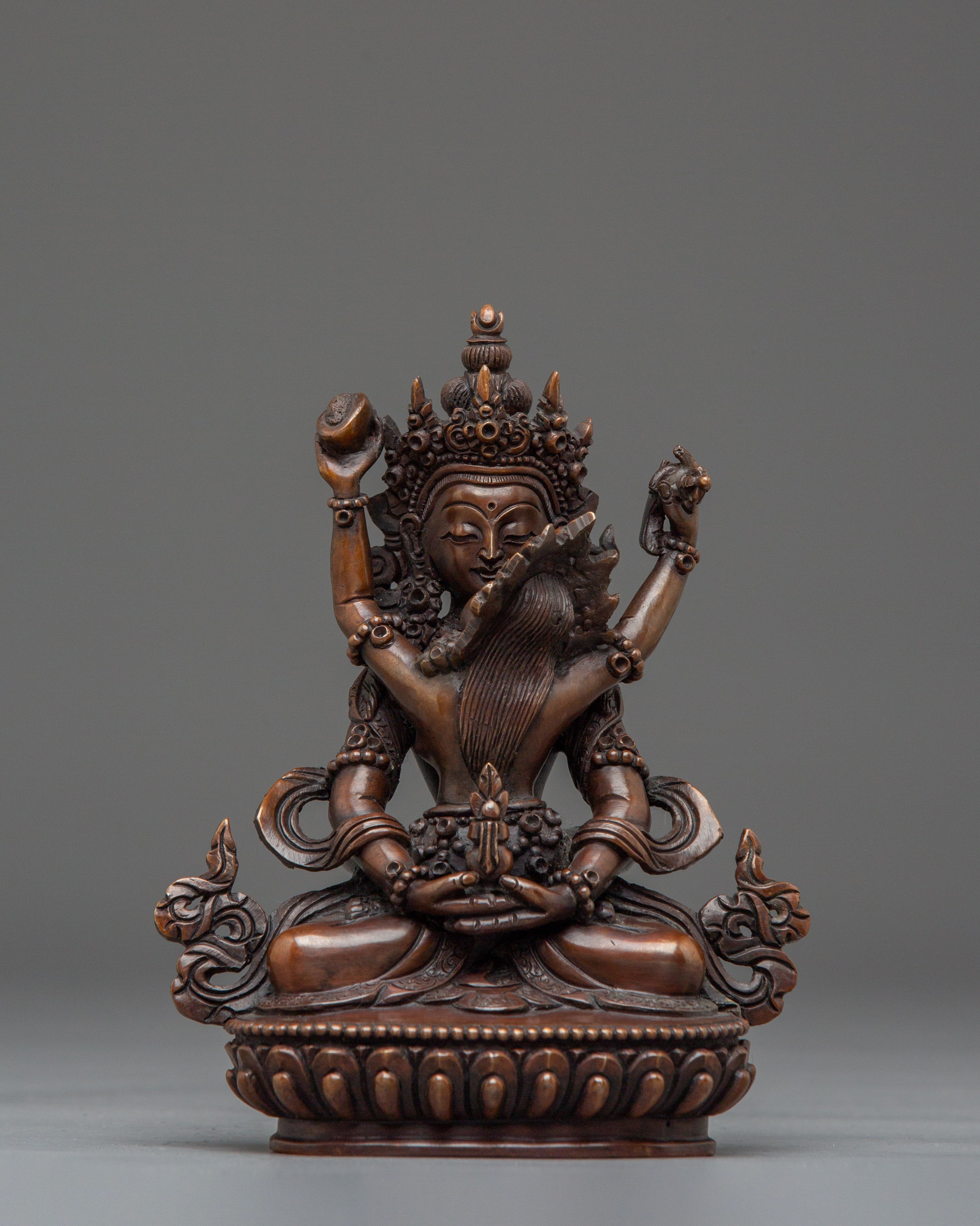 amitayus-with-consort-statue