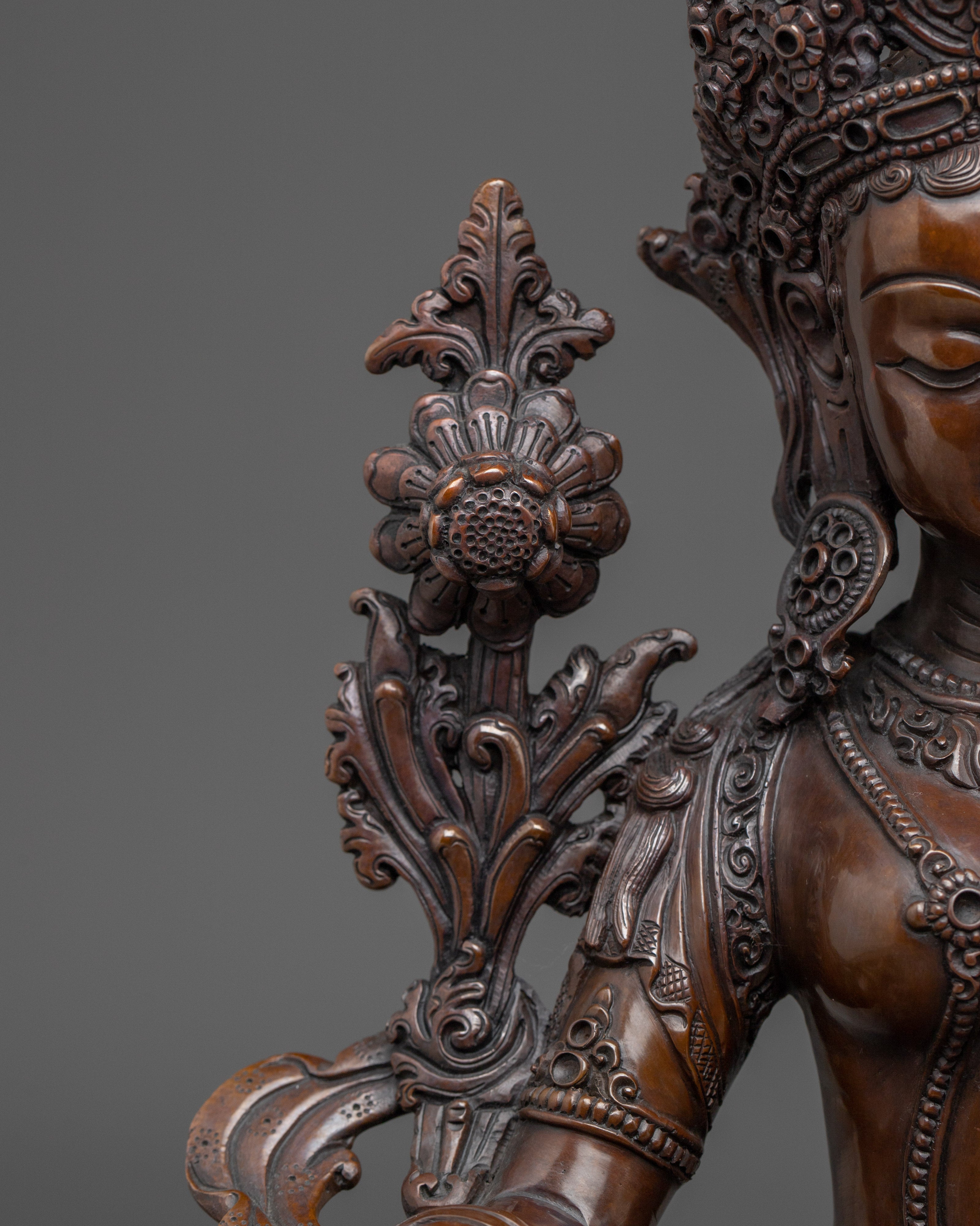 Tibetan Green Tara Artwork | Female Buddha