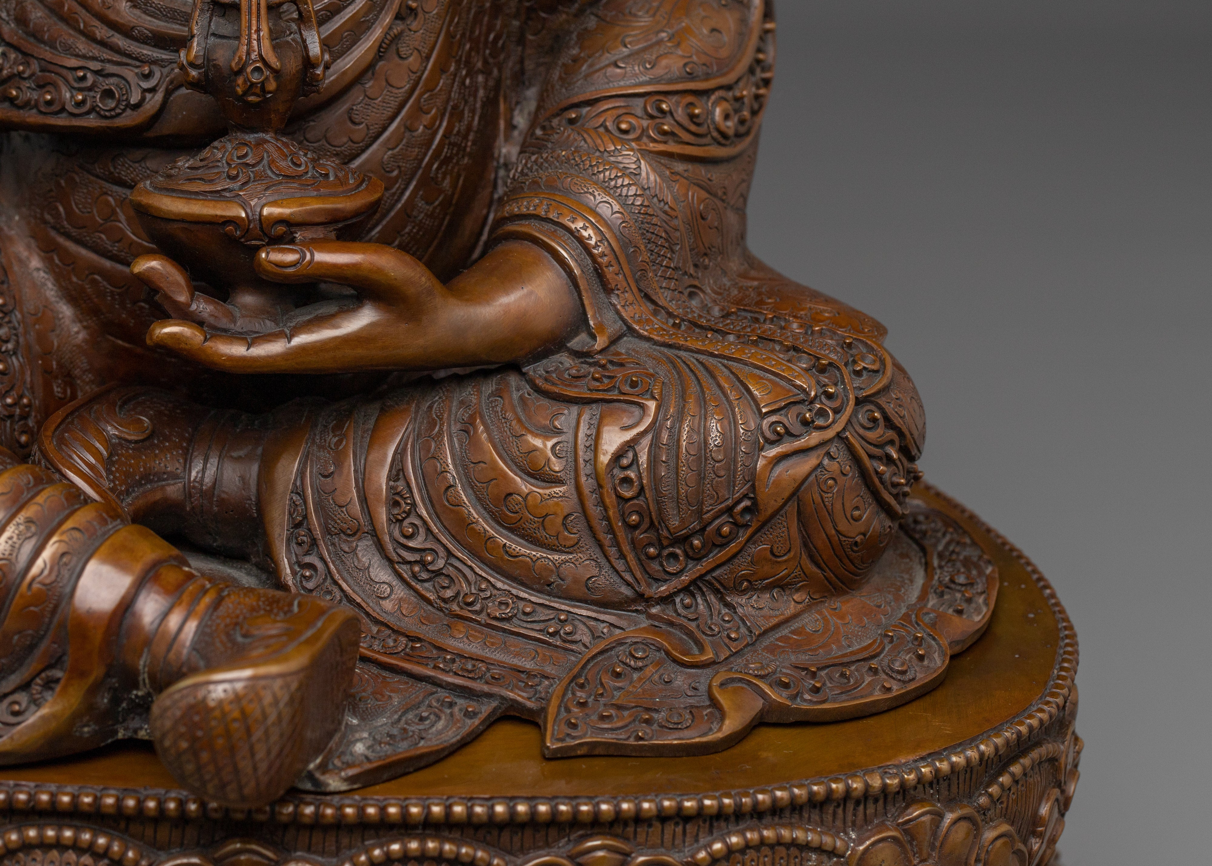 Buddhist Teacher Statue of Guru Rinpoche | Padmasambhava Deity