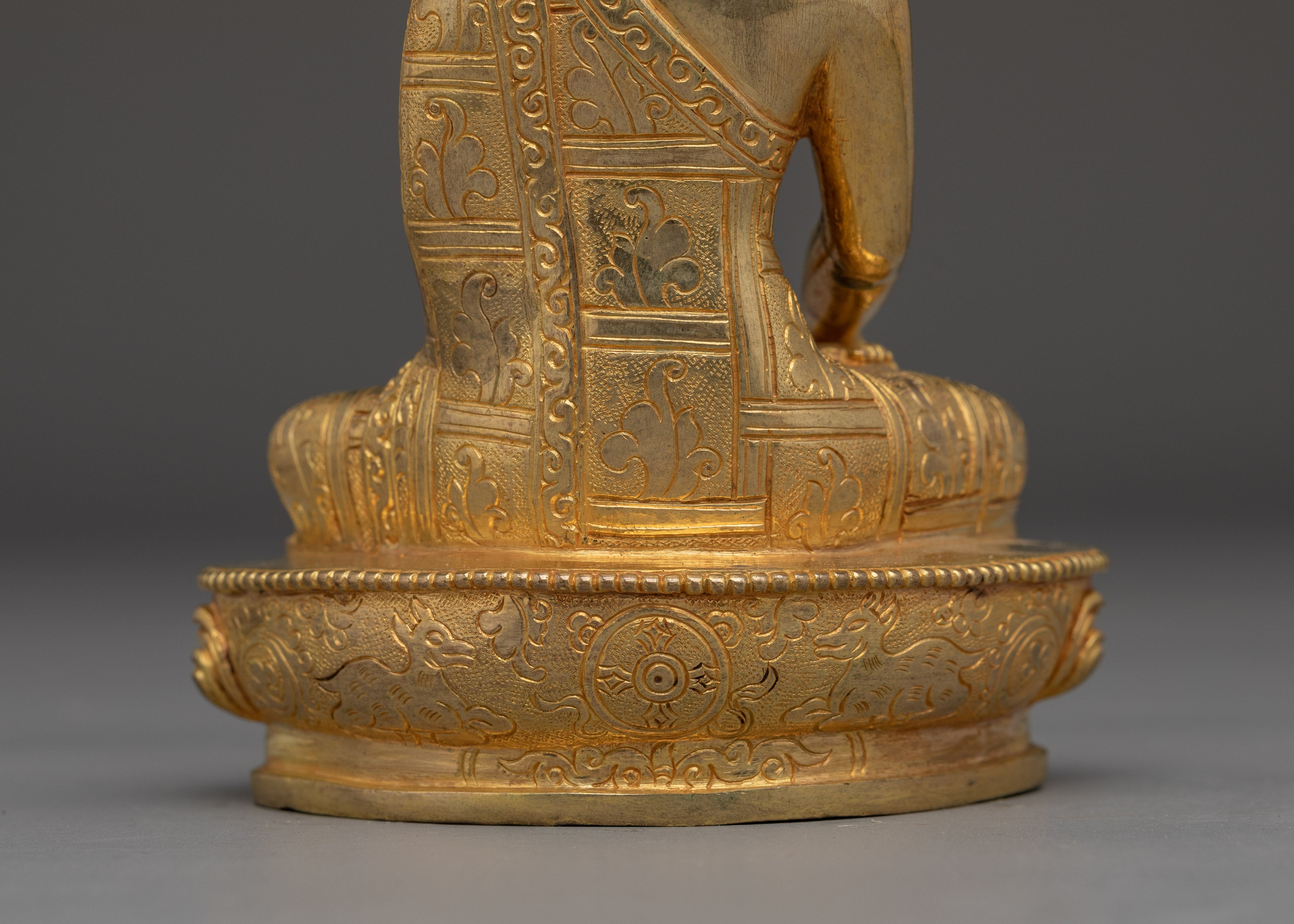 Golden Five Dhyani Buddha Statue Set | Five Enlightened Beings
