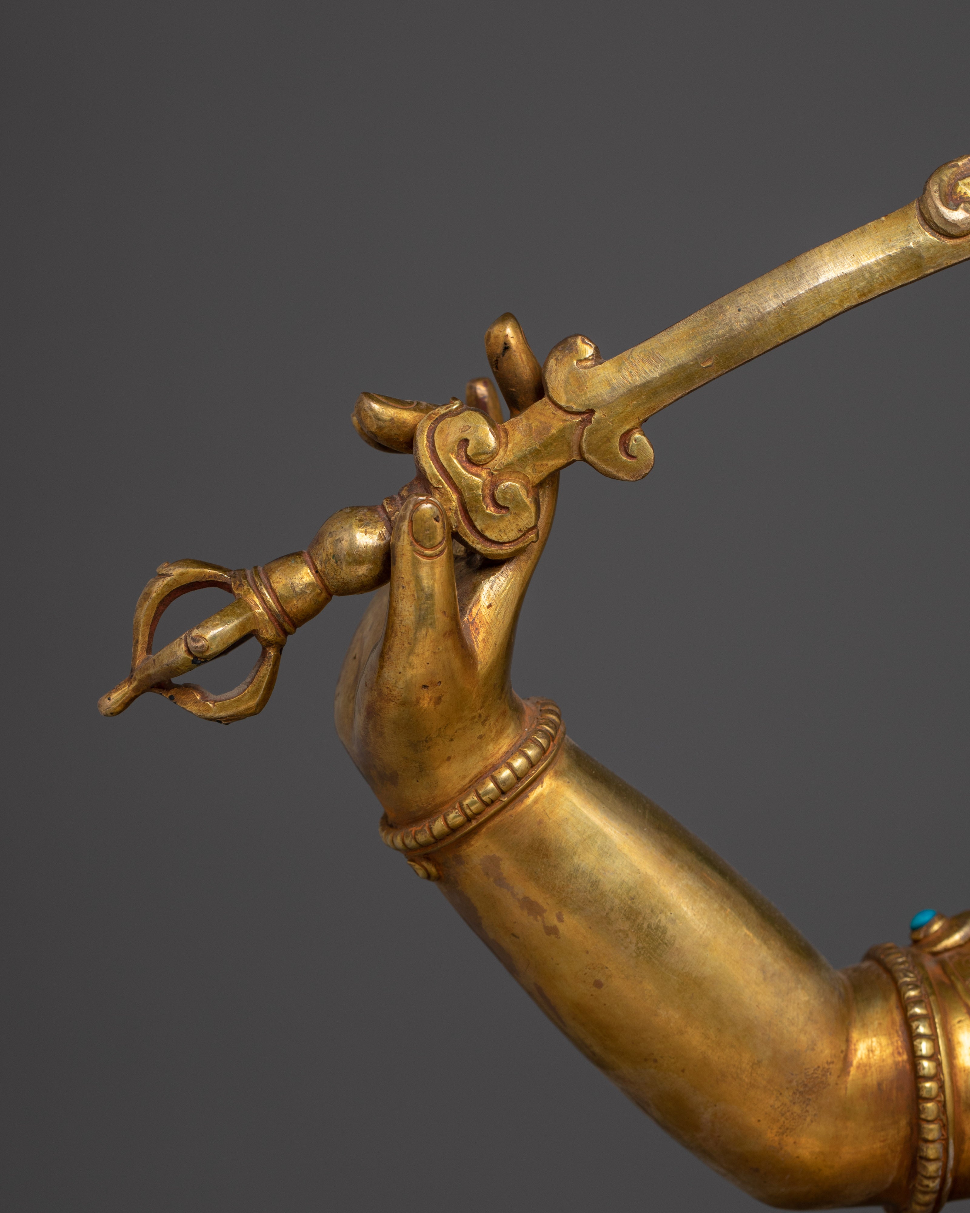 Radiant Wisdom Bodhisattva Manjushri Statue | Buddhist Spiritual Artwork