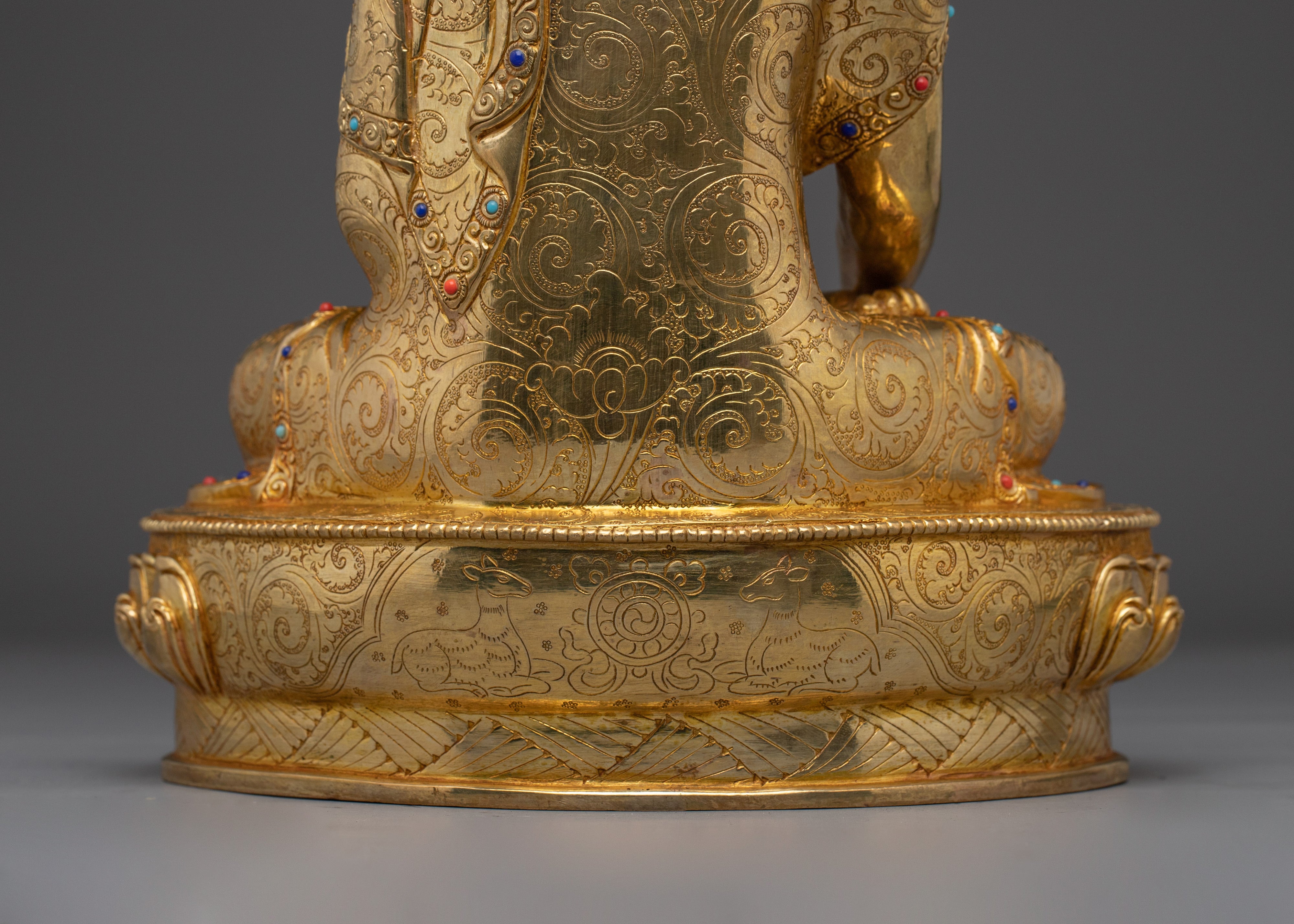 Tibetan Shakyamuni Buddha Spiritual Decor | Himalayan Handmade Statue