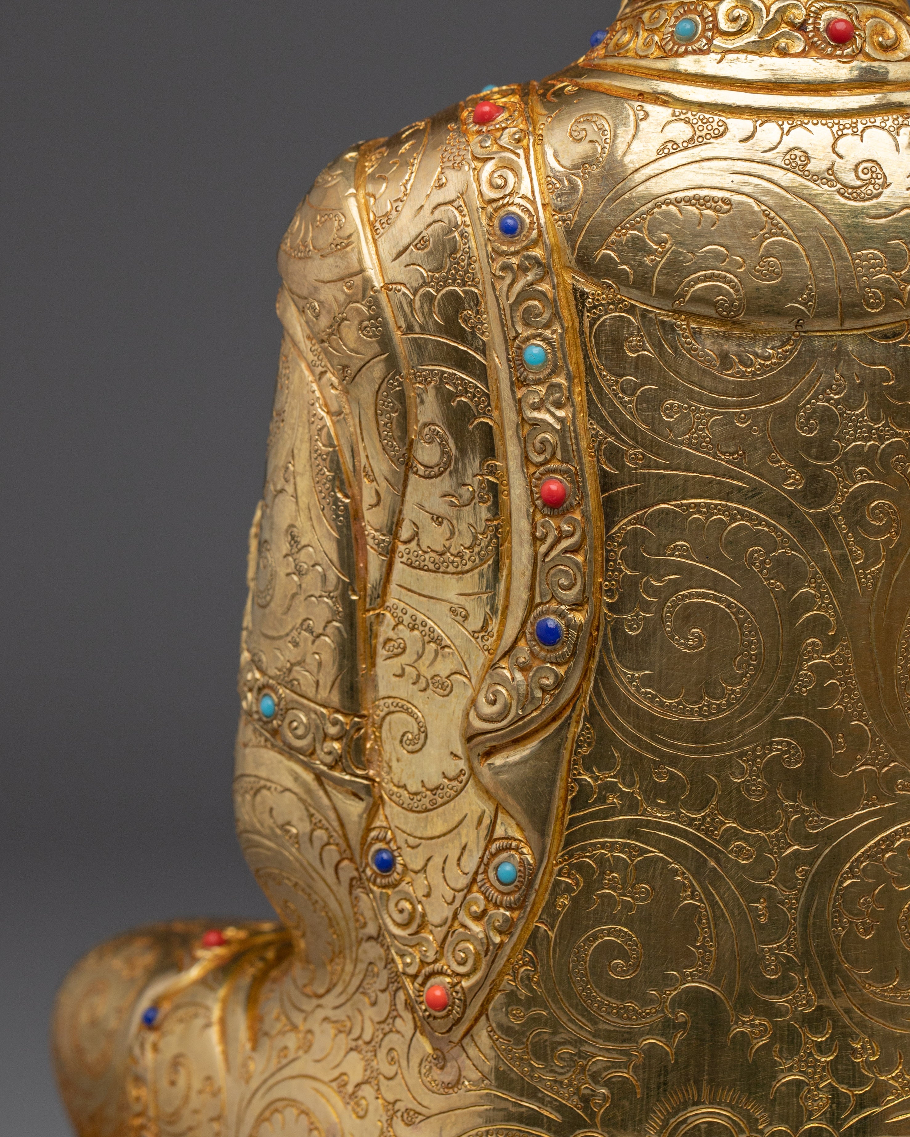 Tibetan Shakyamuni Buddha Spiritual Decor | Himalayan Handmade Statue