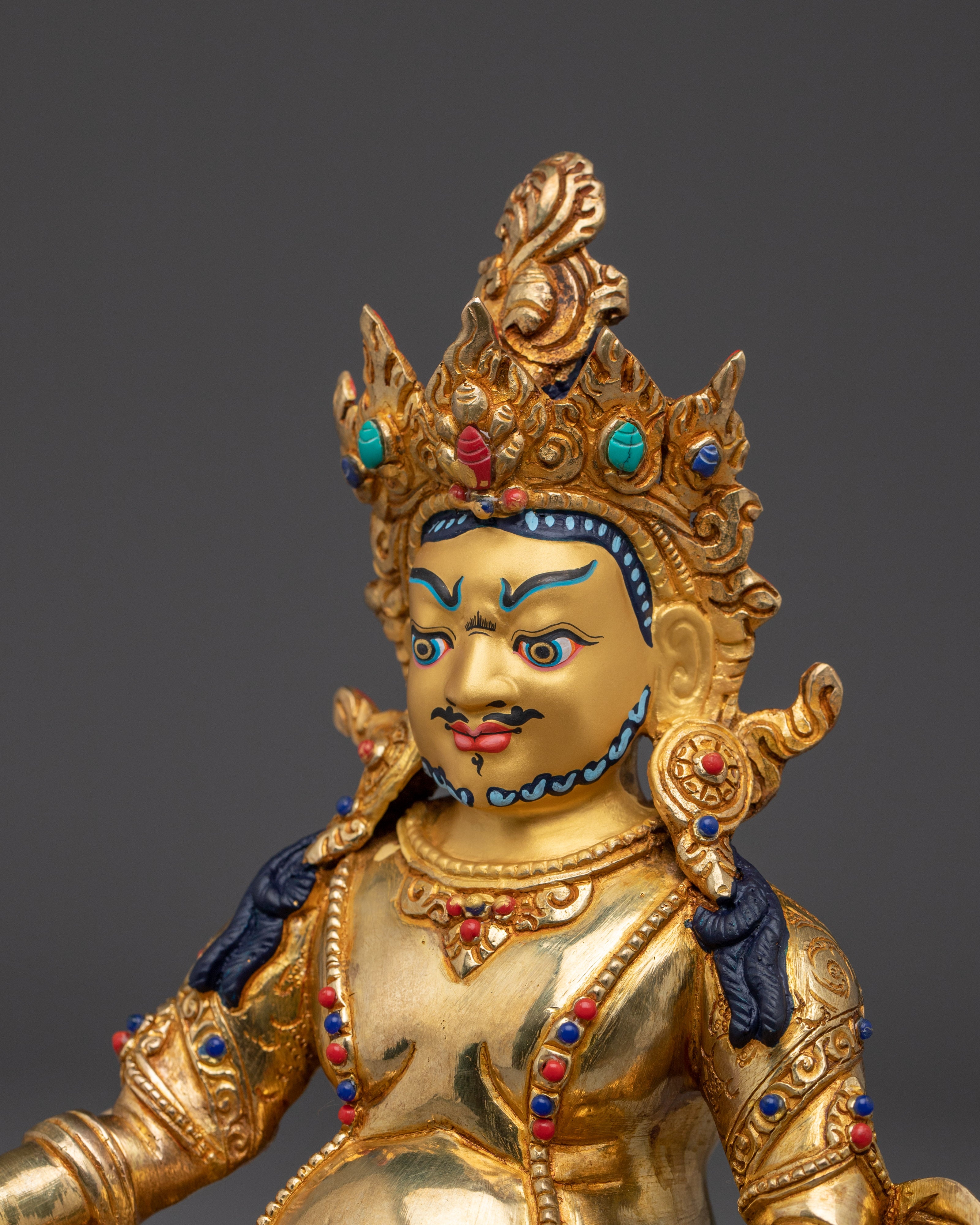 Divine Wealth Guardian Dzambhala Sculpture | Symbol of Abundance