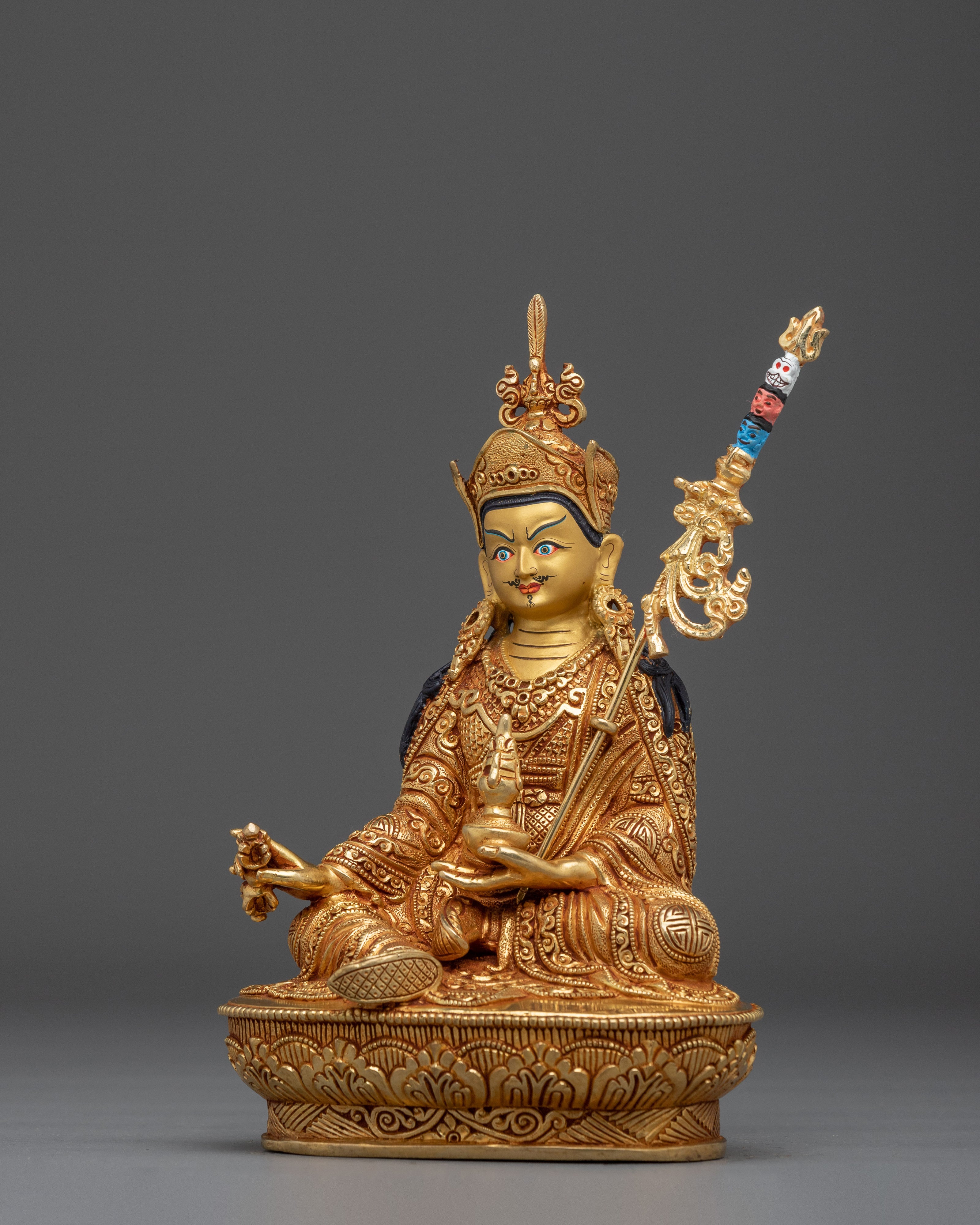 Lotus Born Master Guru Rinpoche Sculpture | Padmasambhava Statue