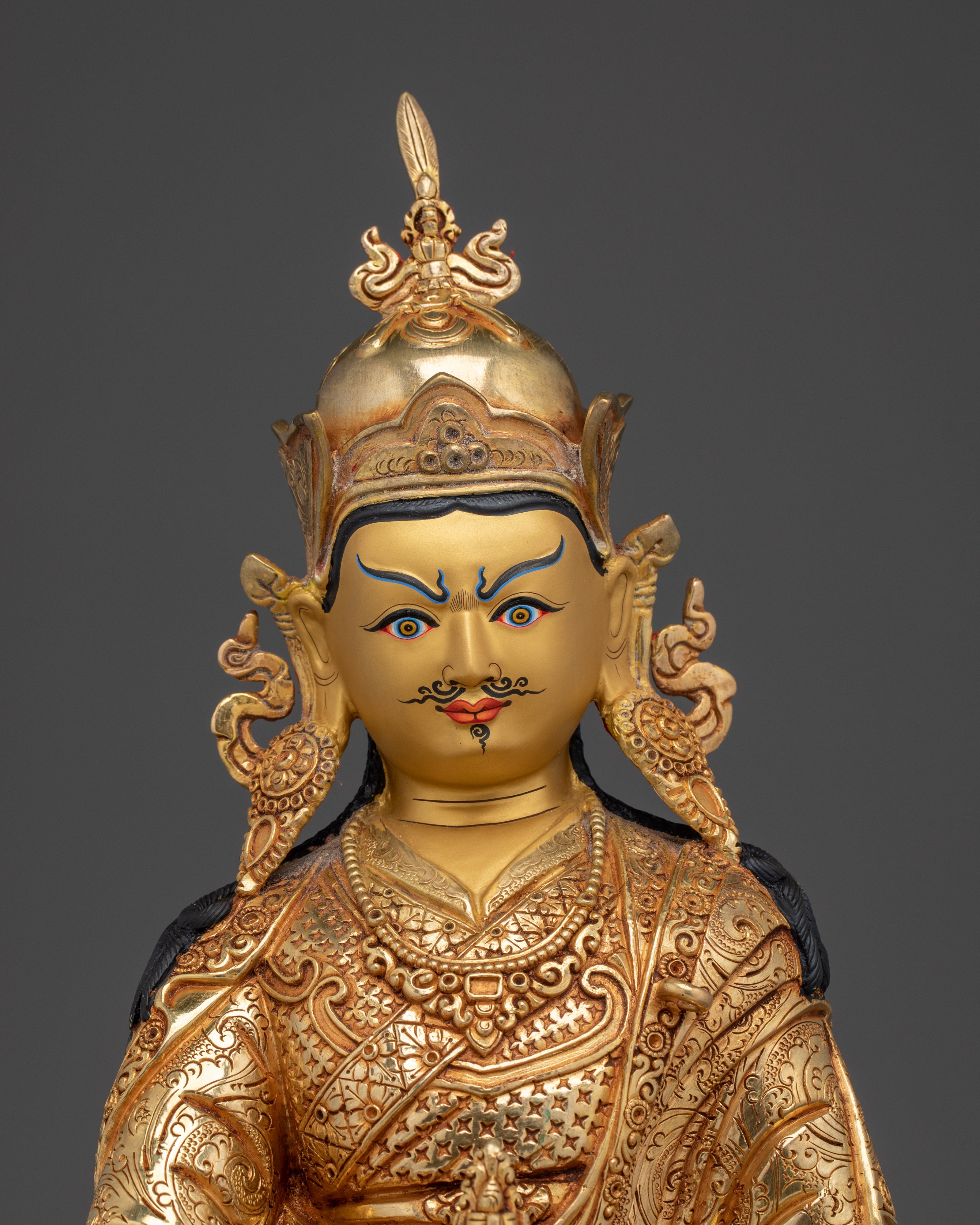 Vajrayana Master Guru Rinpoche Sculpture | Padmasambhava Deity