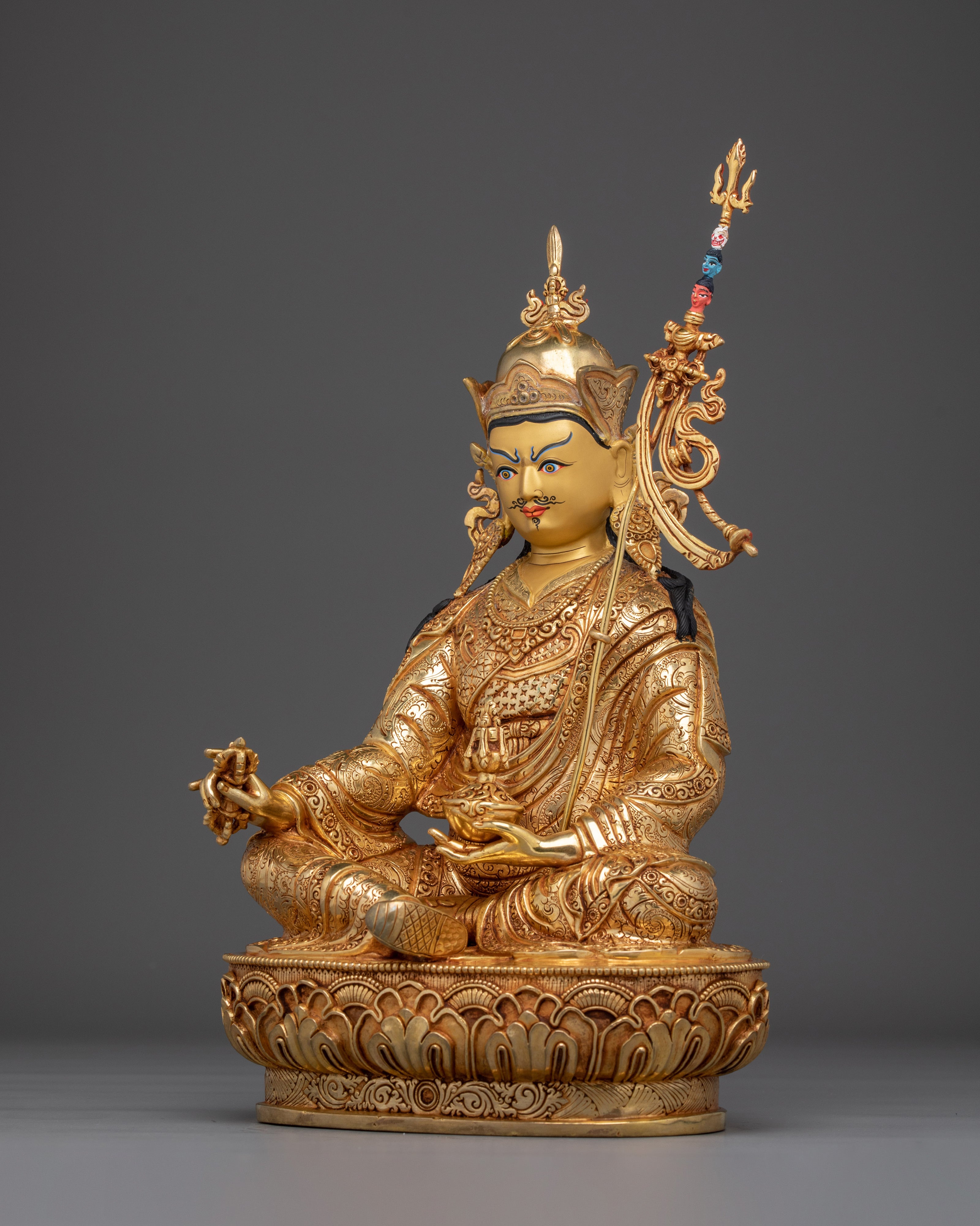 Vajrayana Master Guru Rinpoche Sculpture | Padmasambhava Deity