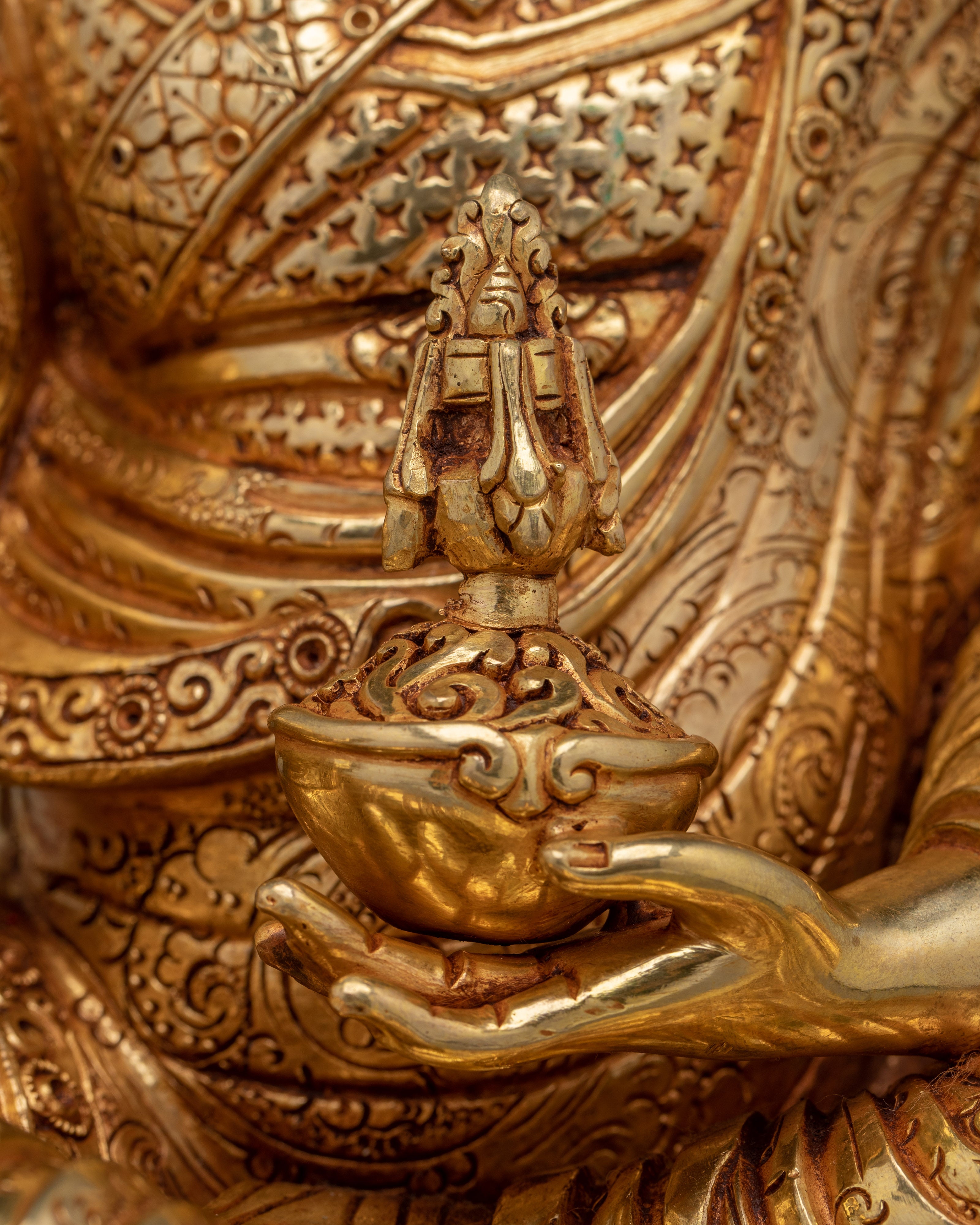 Vajrayana Master Guru Rinpoche Sculpture | Padmasambhava Deity