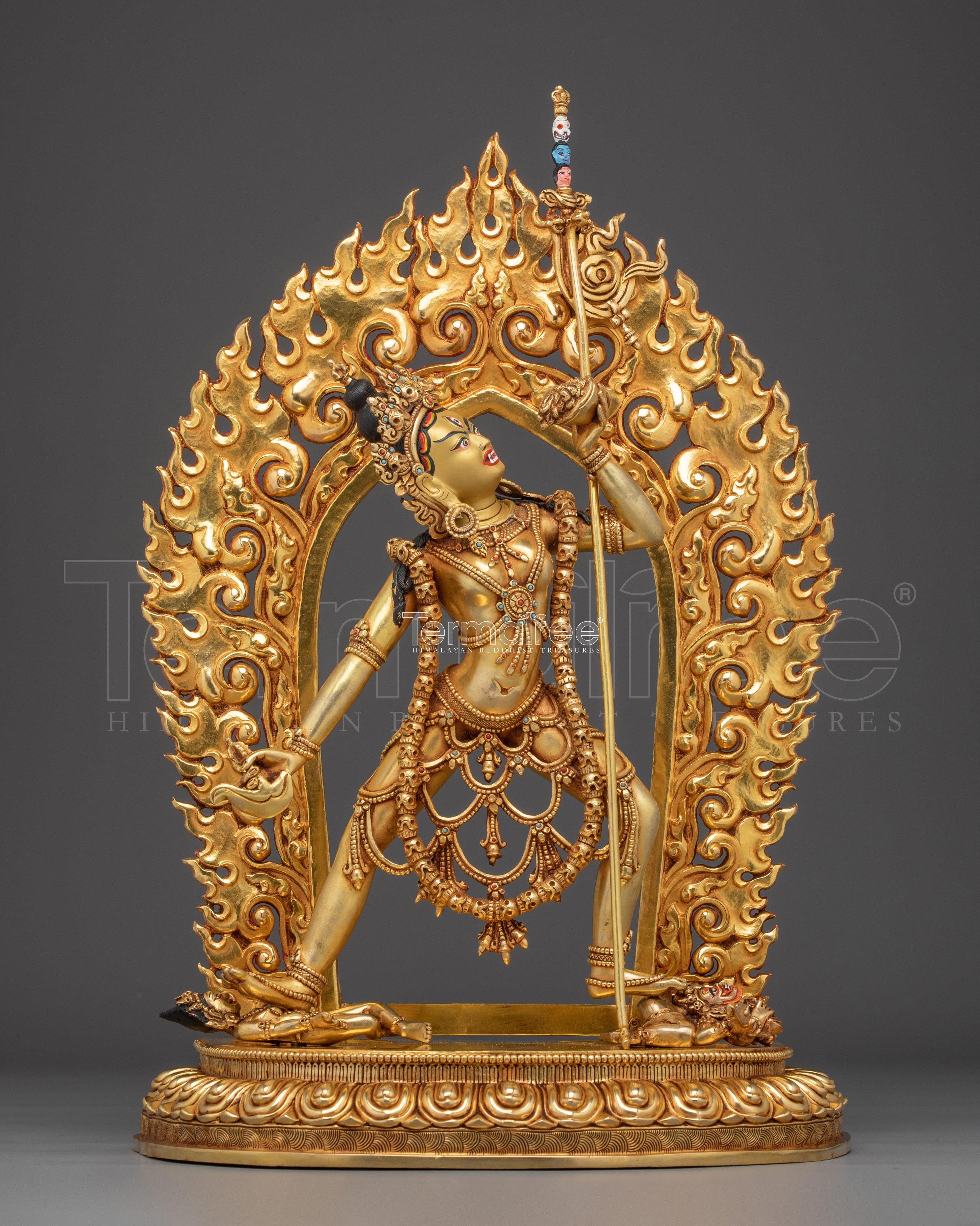 Wrathful Goddess Vajrayogini Sculpture | Tantric goddess
