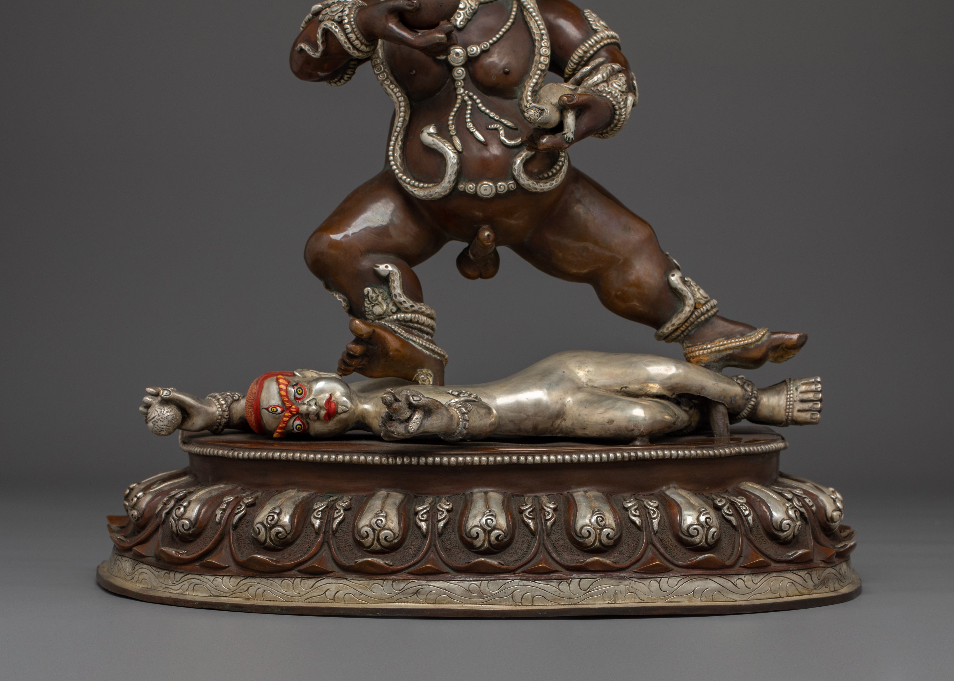 Statue of Vajrayana Black Dzambhala | Wealth Deity