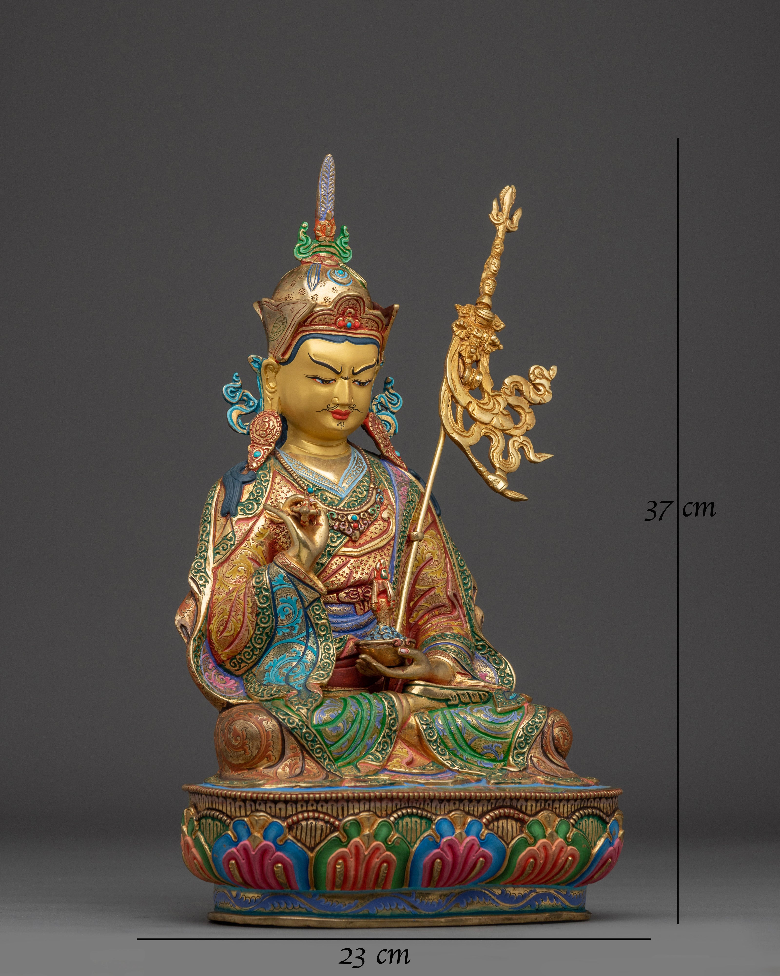 Colorful Guru Tsyoke Dorje Statue