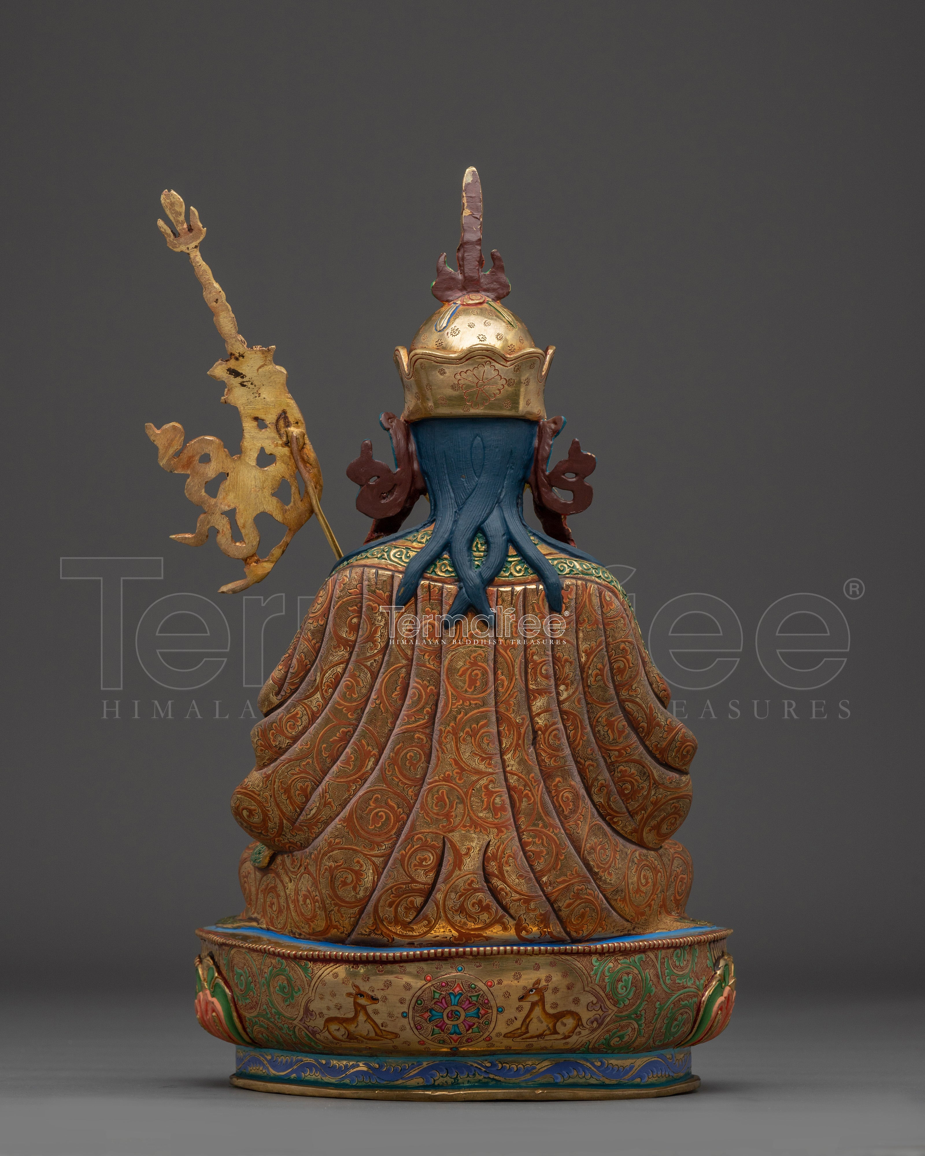 Colorful Guru Tsyoke Dorje Statue | Peaceful Padmasambhava Manifestation