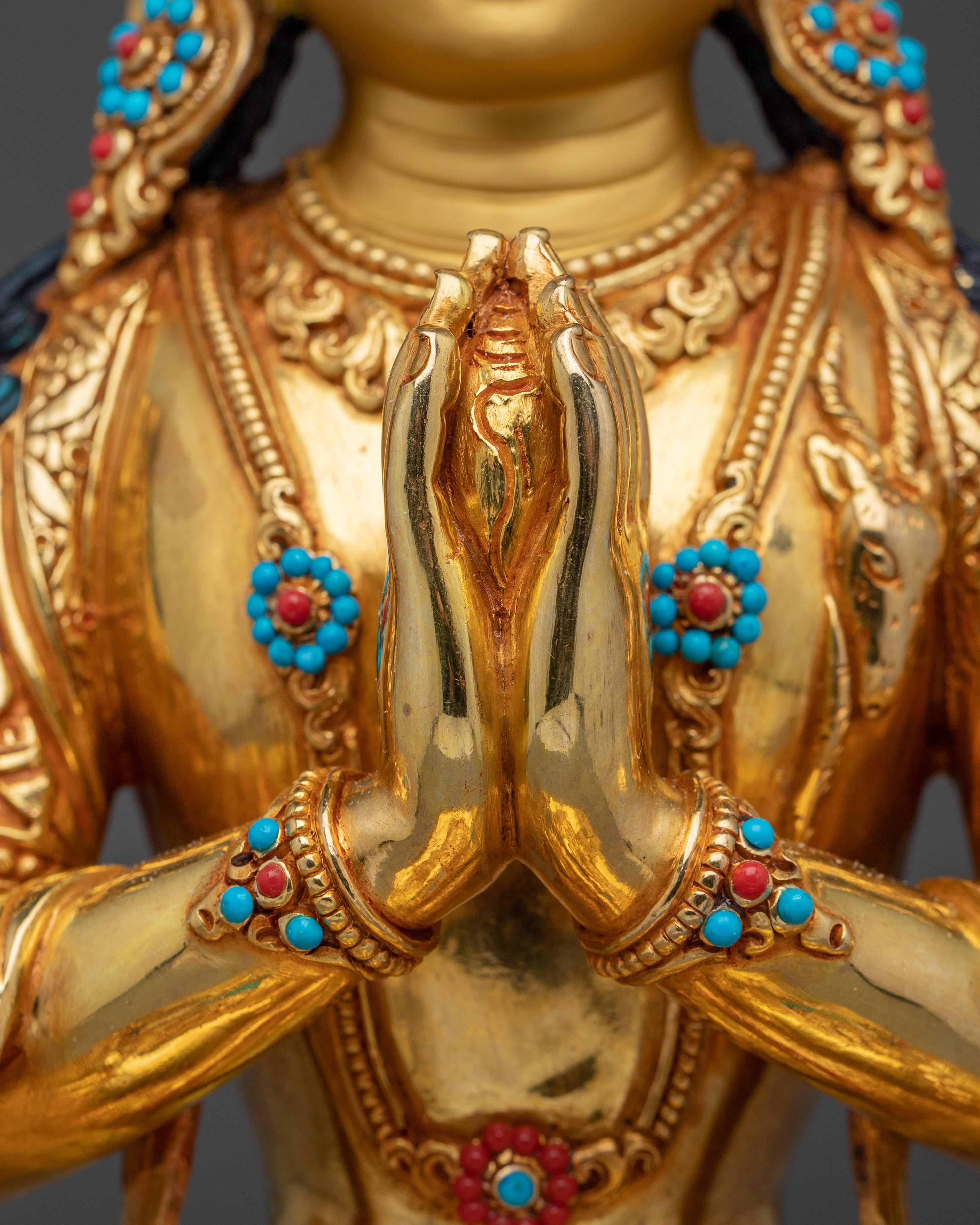 Golden Chenrezig Artwork | Avalokiteshvara - Bodhisattva of compassion