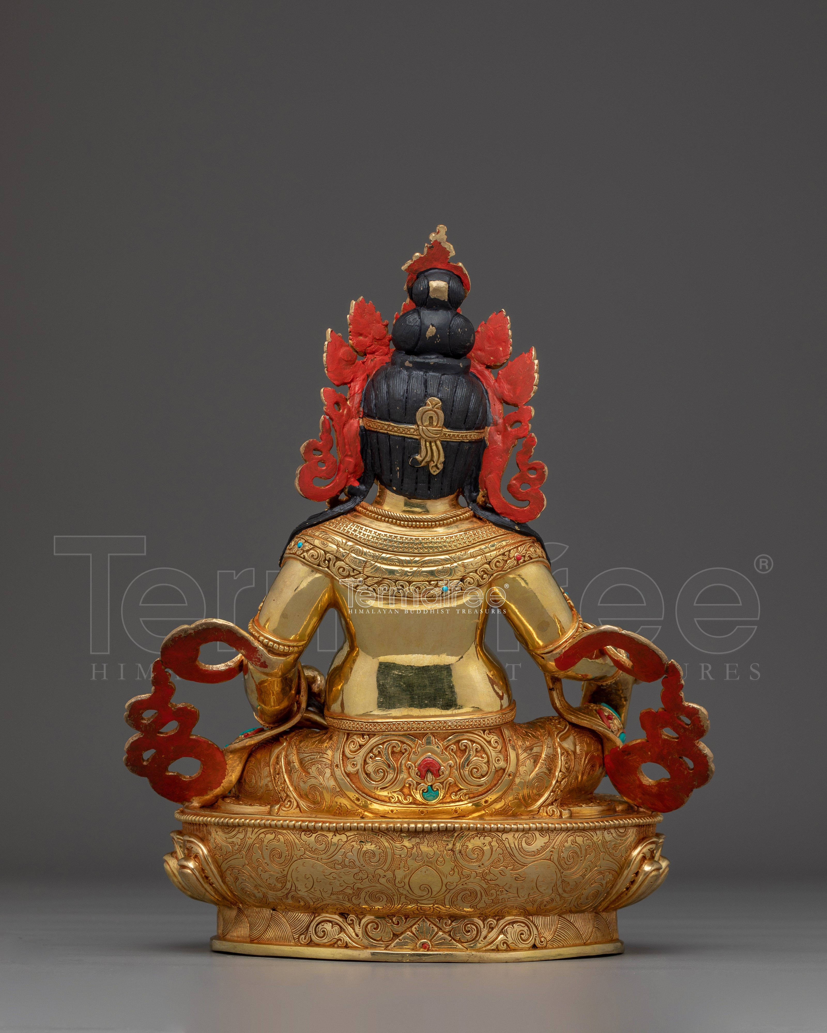 Handmade Dzambhala statue with a Copper Body | Symbol of Wealth and Prosperity