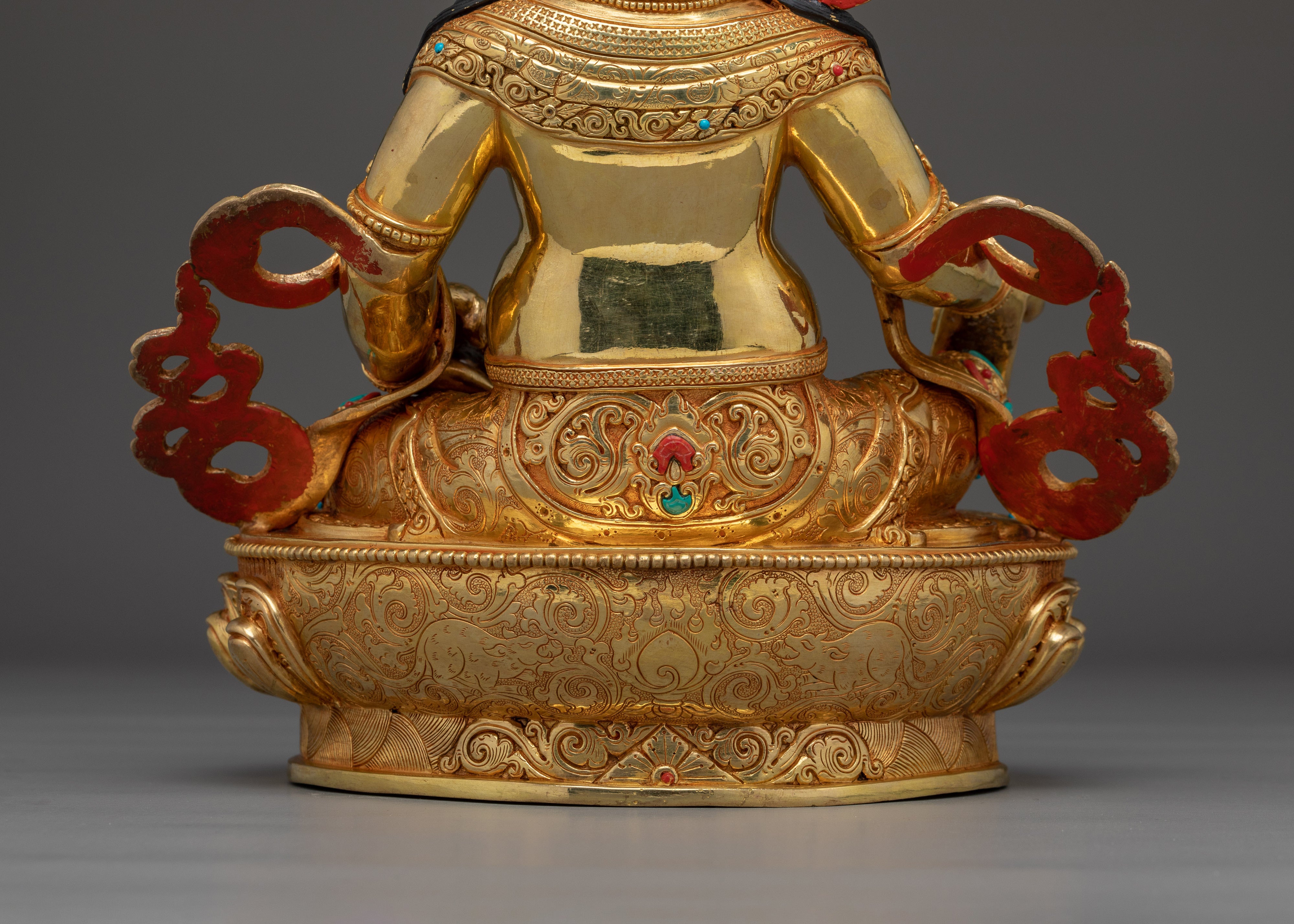 Handmade Dzambhala statue with a Copper Body | Symbol of Wealth and Prosperity