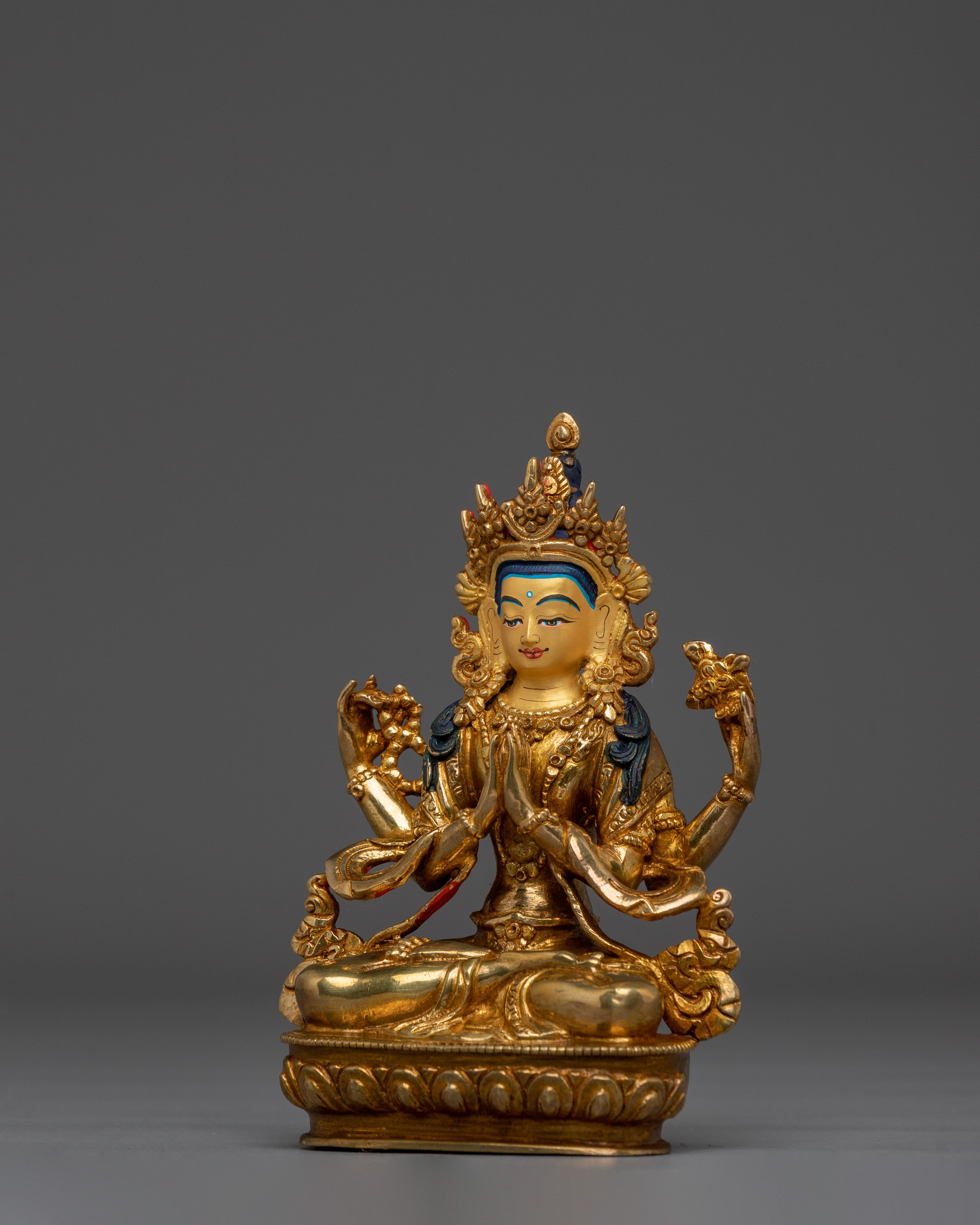 Chenrezig, Tibetan Buddhist Art | Handcrafted Spiritual Decor from Nepal