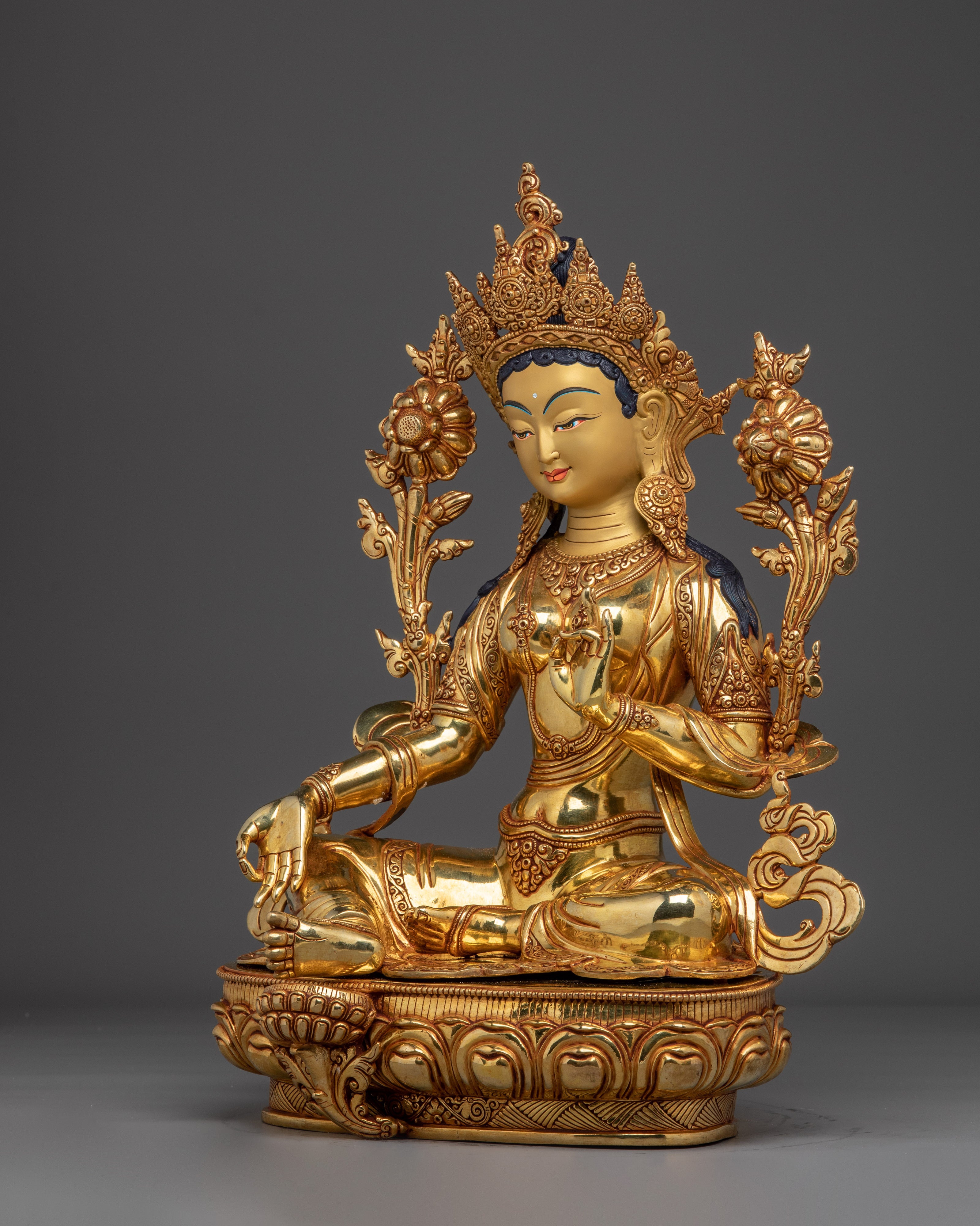 Spiritual Goddess Green Tara Statue | Compassionate Deity
