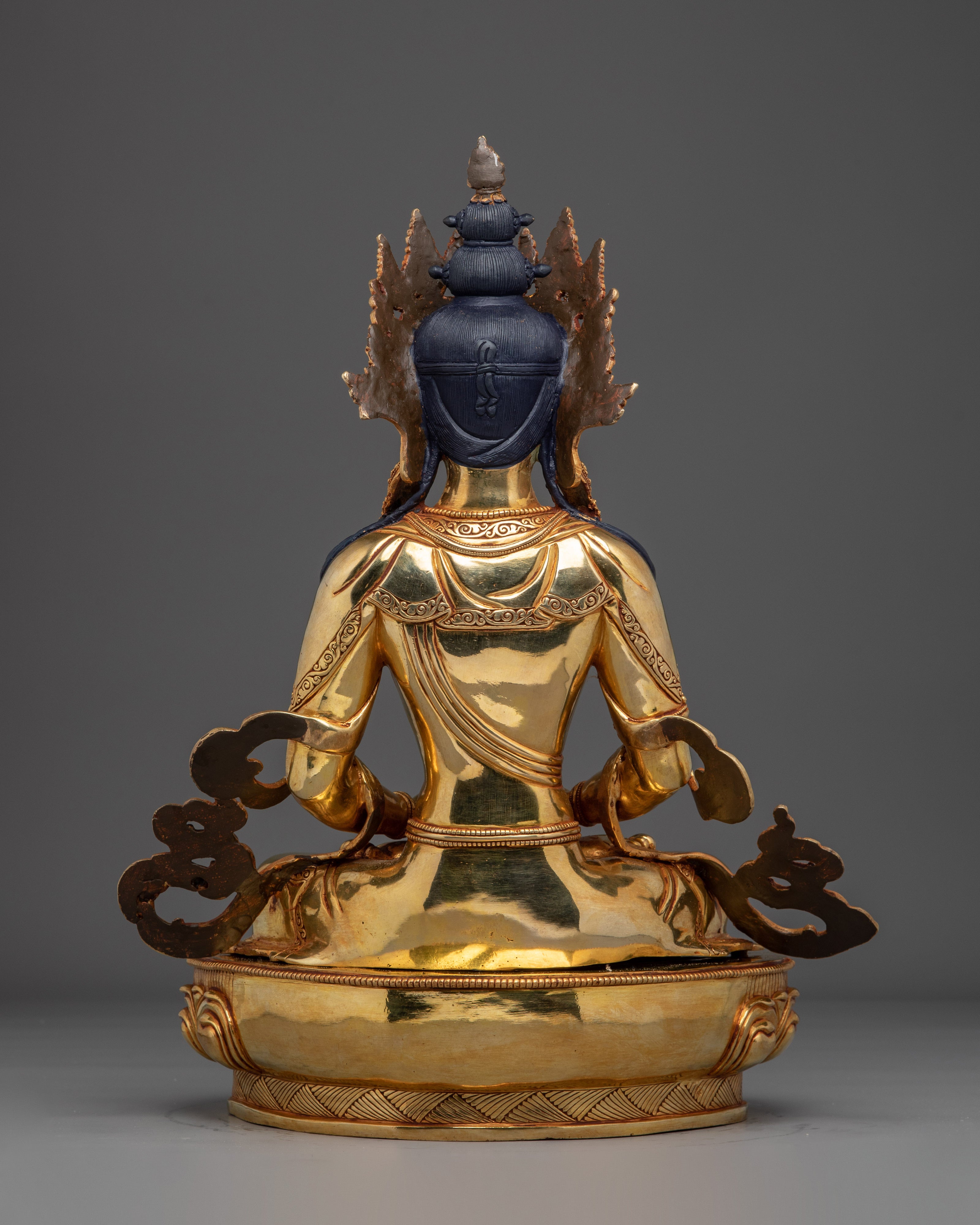 Amitayus Buddha Decor Artwork | Tibetan Healing Sculpture
