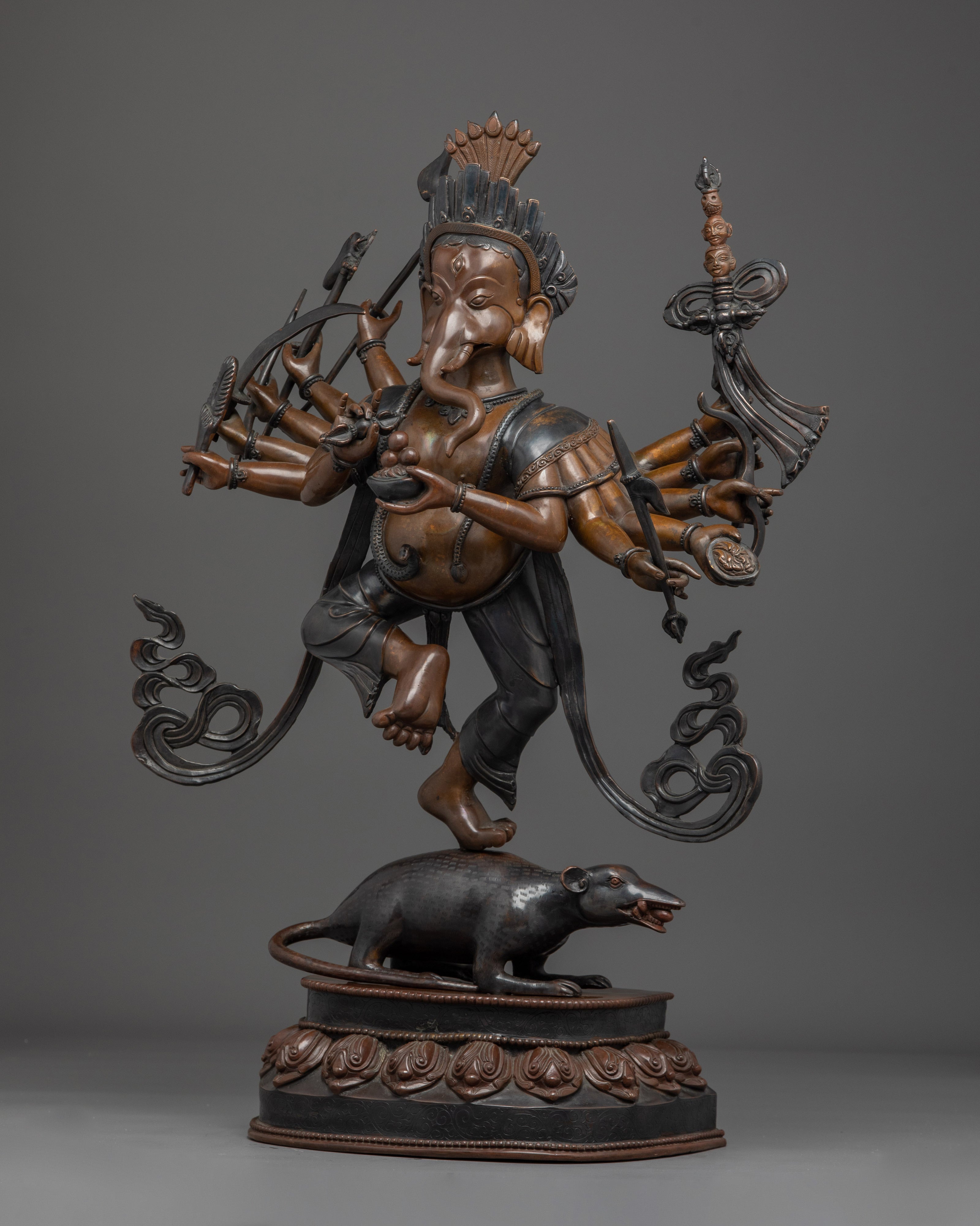 Hindu Wisdom Deity Ganesh Statue | Standing Ganesha Artwork