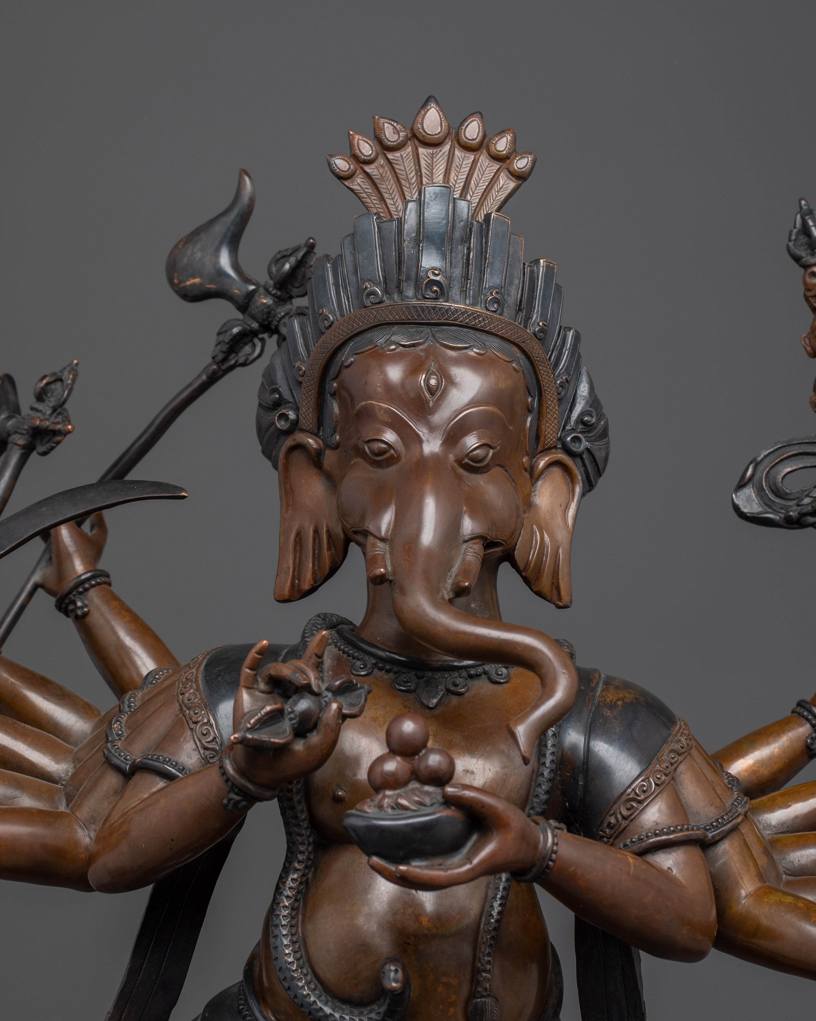 Hindu Wisdom Deity Ganesh Statue | Standing Ganesha Artwork