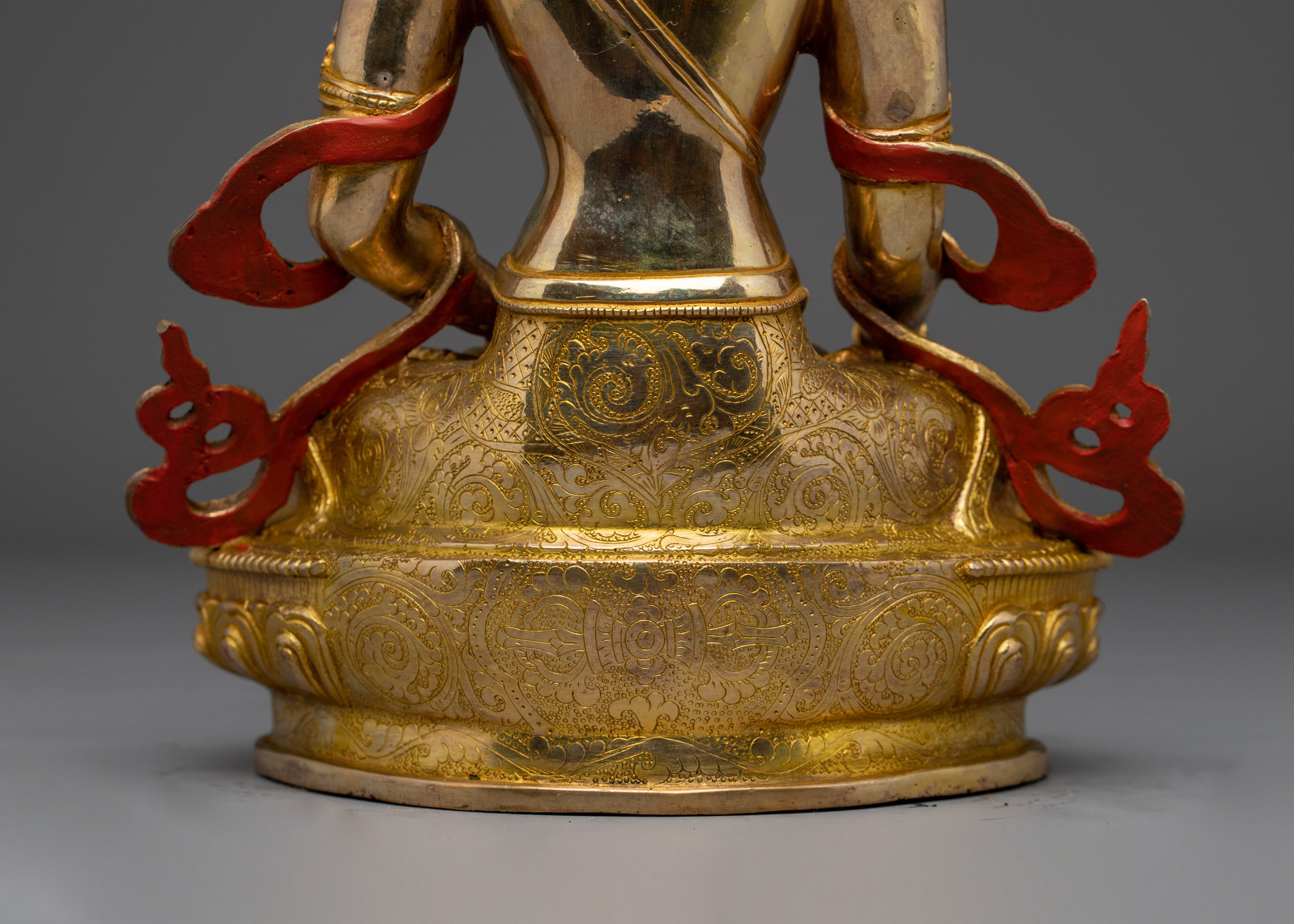 Buddhist Spiritual Icon Mitrugpa Statue | Golden Decor Artwork