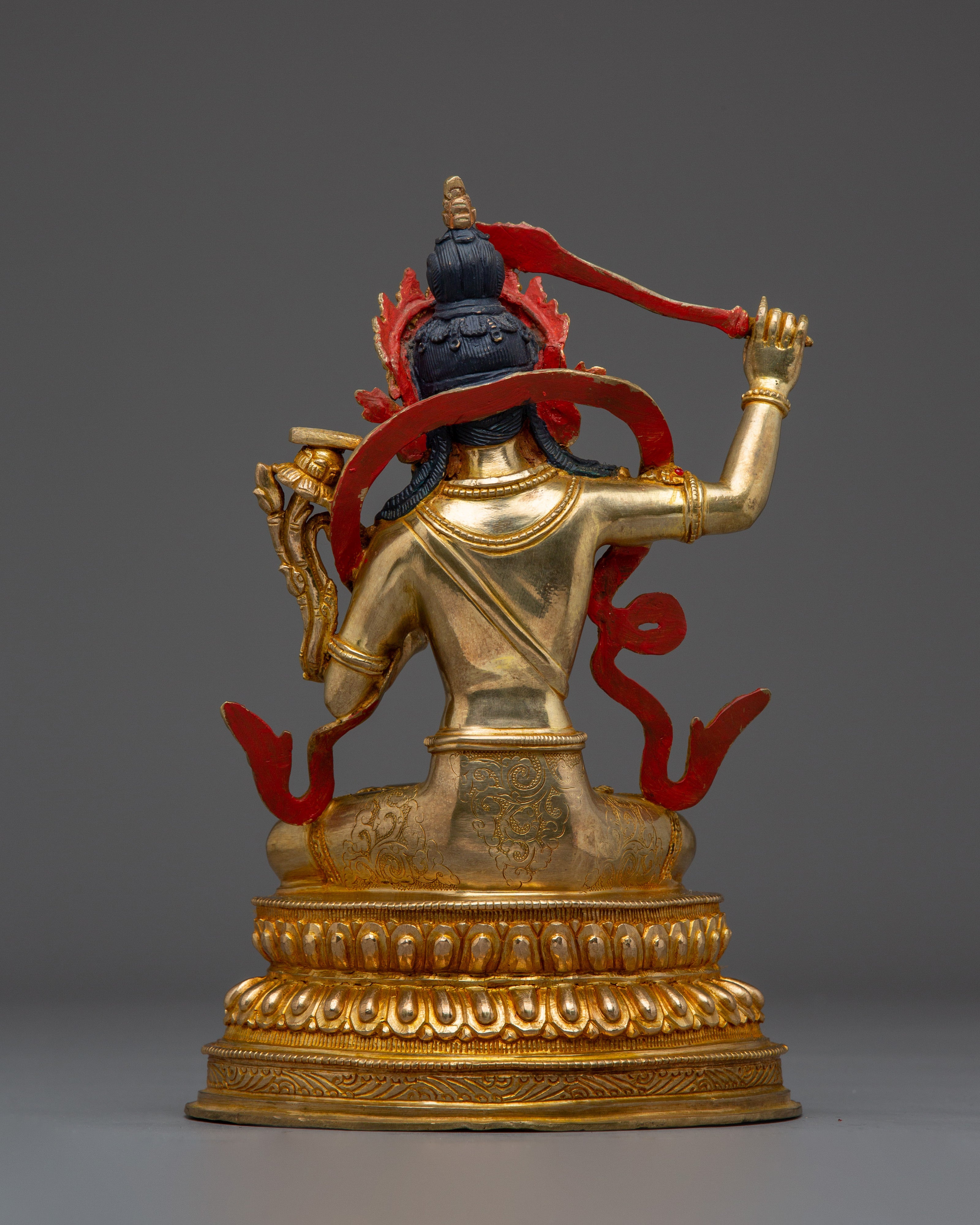 Bodhisattva Deity Manjushri Figurine | Nepalese Buddhist Art