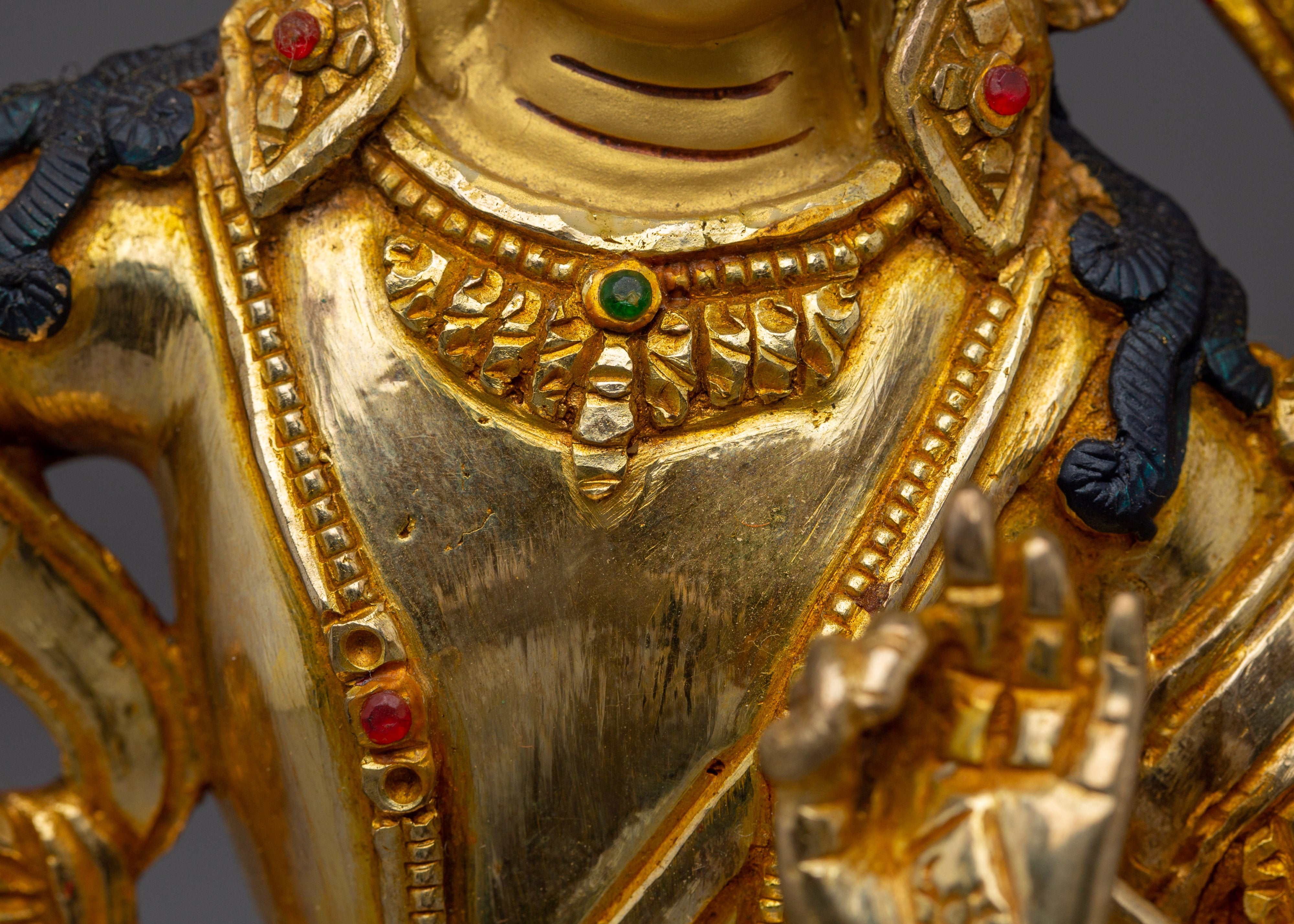 Bodhisattva Deity Manjushri Figurine | Nepalese Buddhist Art