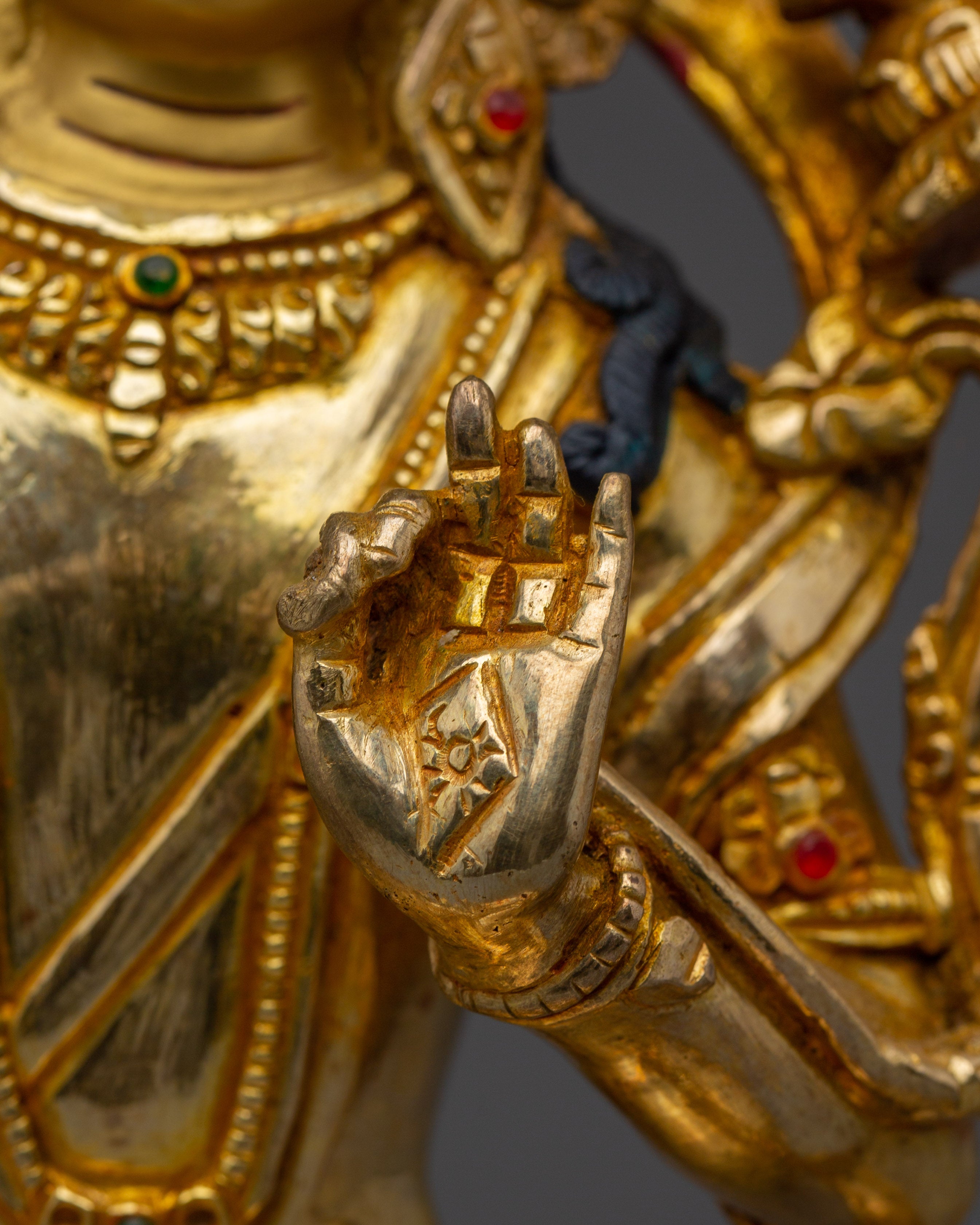 Bodhisattva Deity Manjushri Figurine | Nepalese Buddhist Art