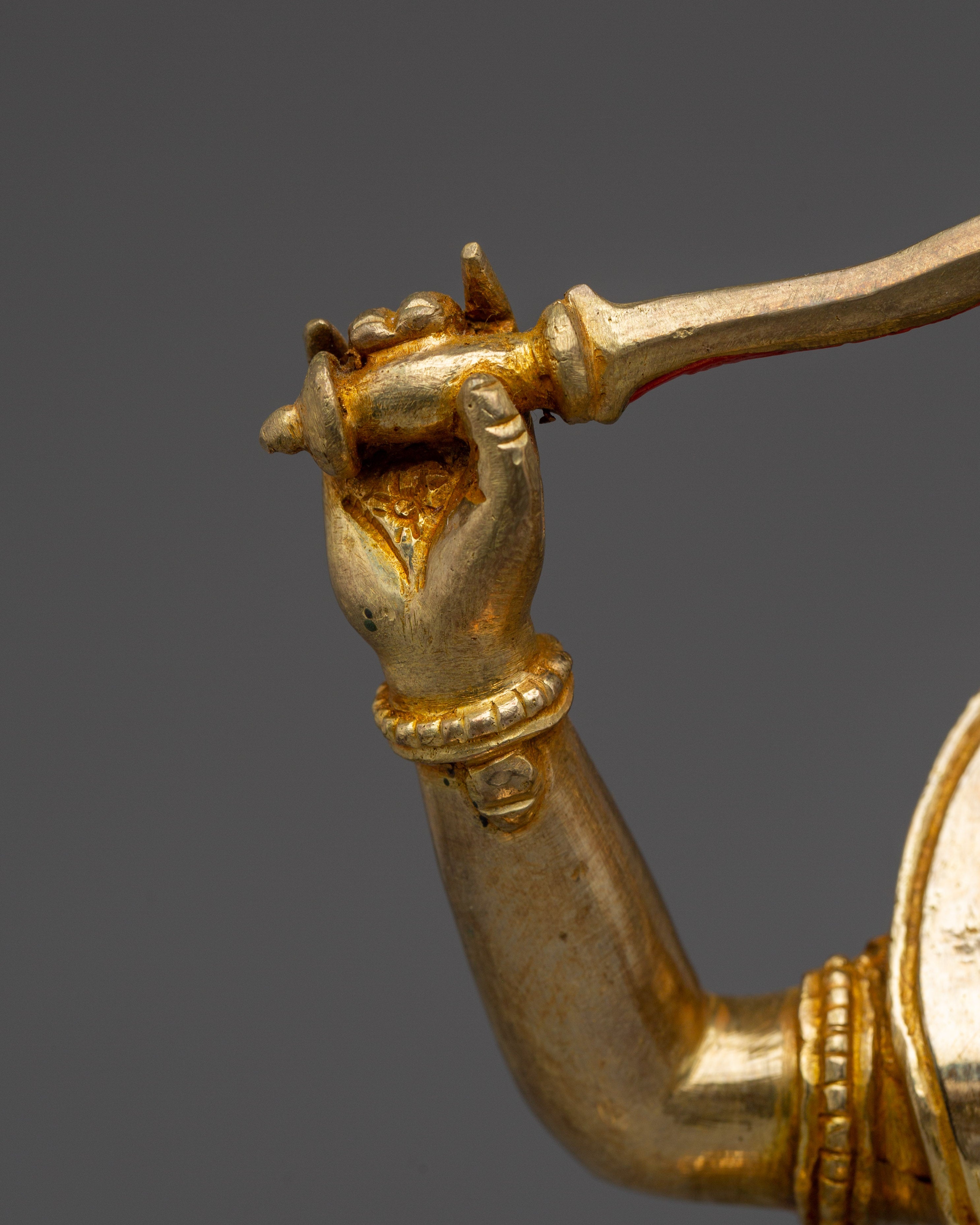 Bodhisattva Deity Manjushri Figurine | Nepalese Buddhist Art