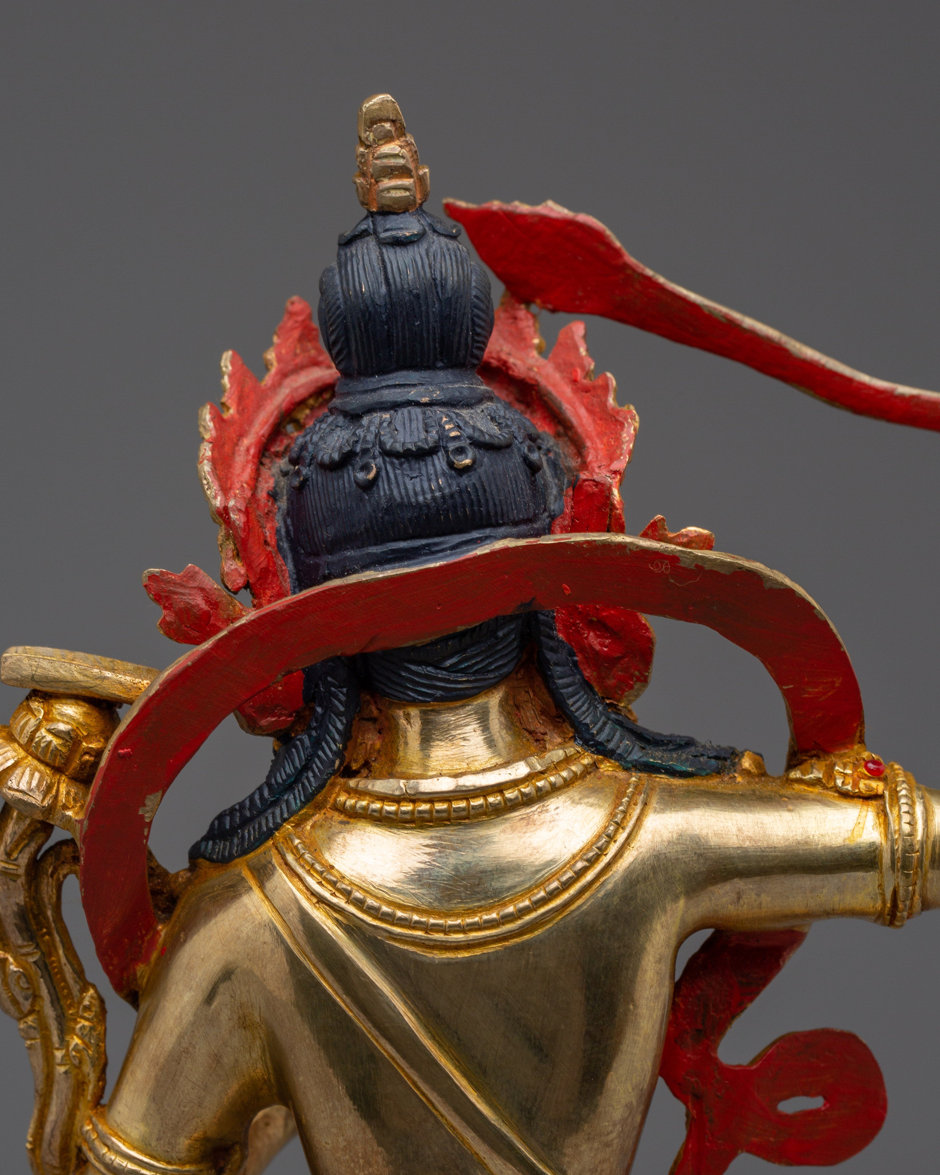 Bodhisattva Deity Manjushri Figurine | Nepalese Buddhist Art